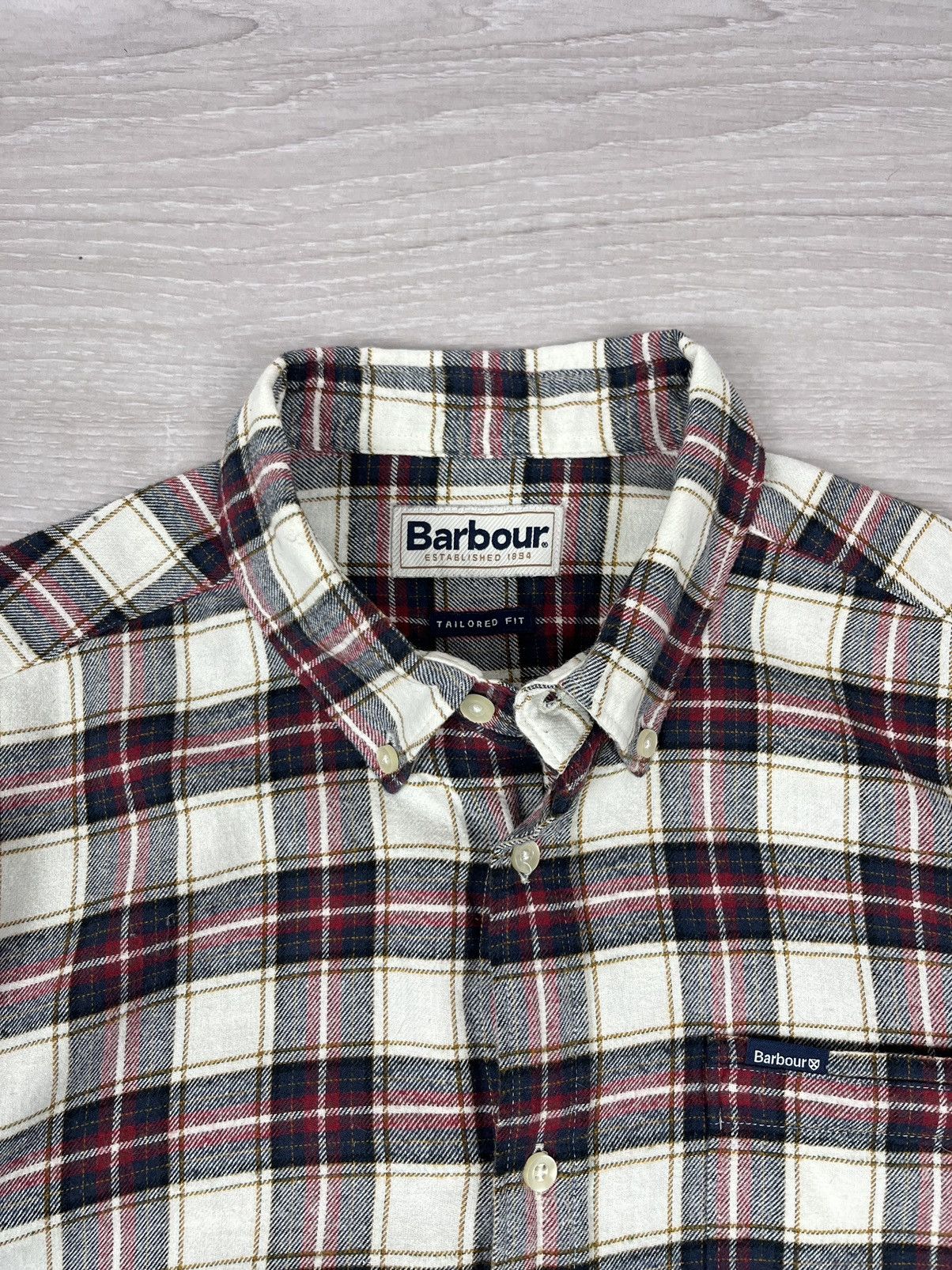 Barbour Barbour Tailored Flannel Checkered Shirt Size US M / EU 48-50 / 2 - 7 Thumbnail