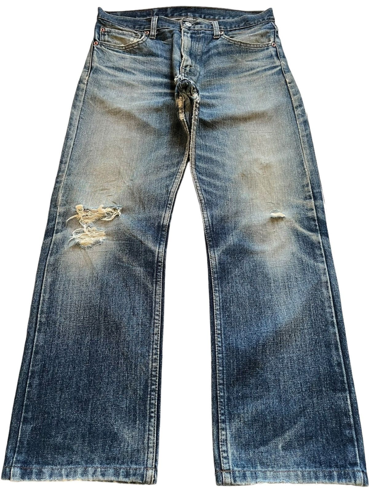 Levi's Vintage 90s Levis Mud Wash Distressed Loose Jeans Size US 32 / EU 48 - 1 Thumbnail