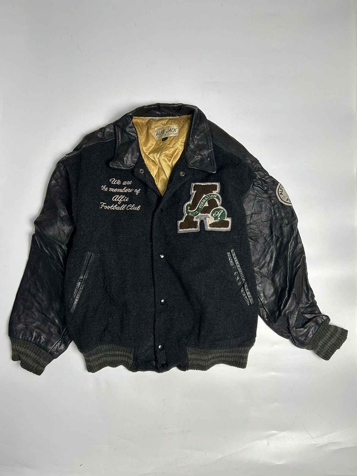 F.C. Real Bristol × Leather LEATHER VARSITY JACKET ALFIE JACK Size US L / EU 52-54 / 3 - 1 Thumbnail