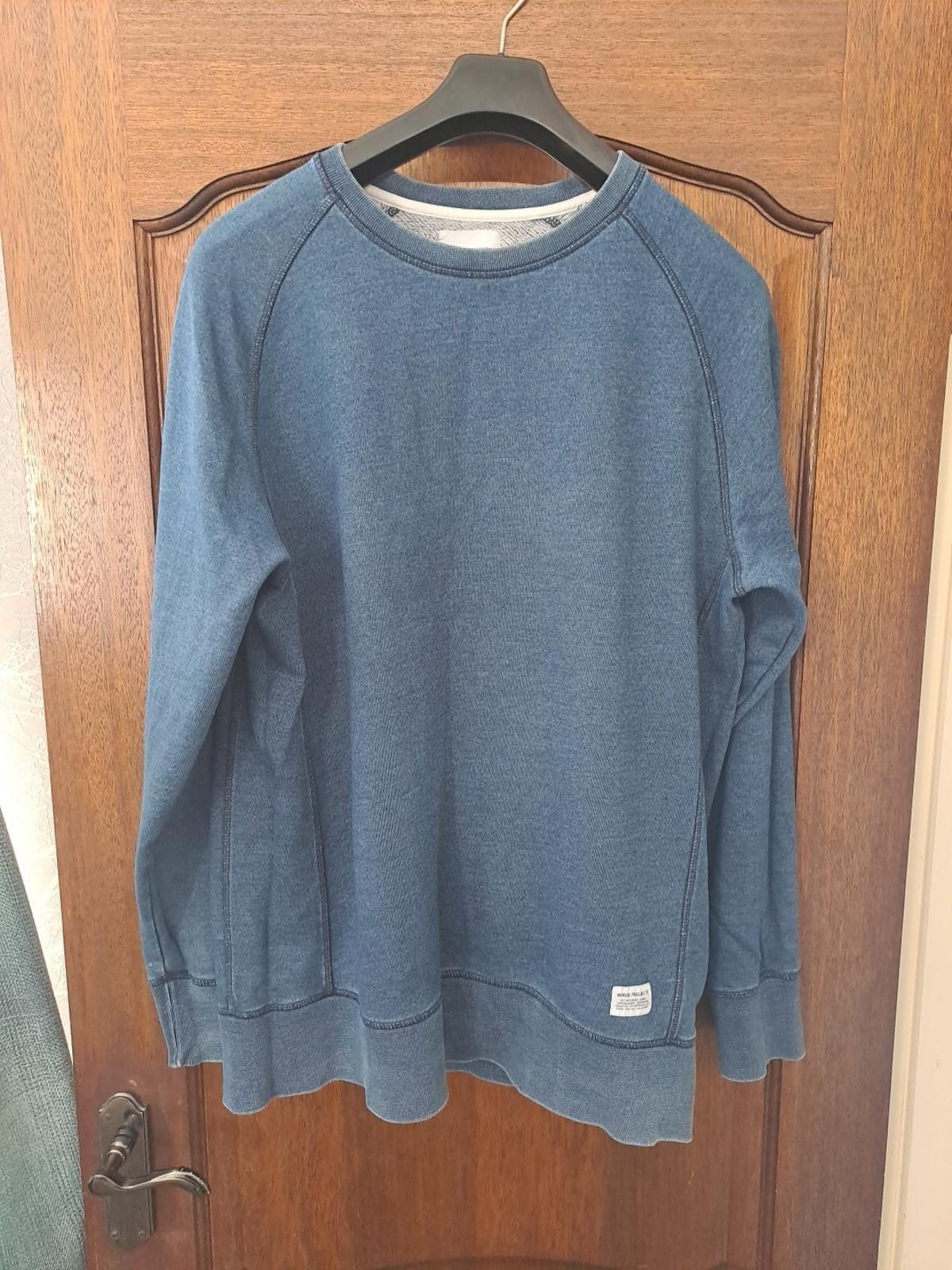 Norse Projects Norse Projects Mens Pullover Sweatshirt L Blue Melange Crew Size US L / EU 52-54 / 3 - 1 Thumbnail