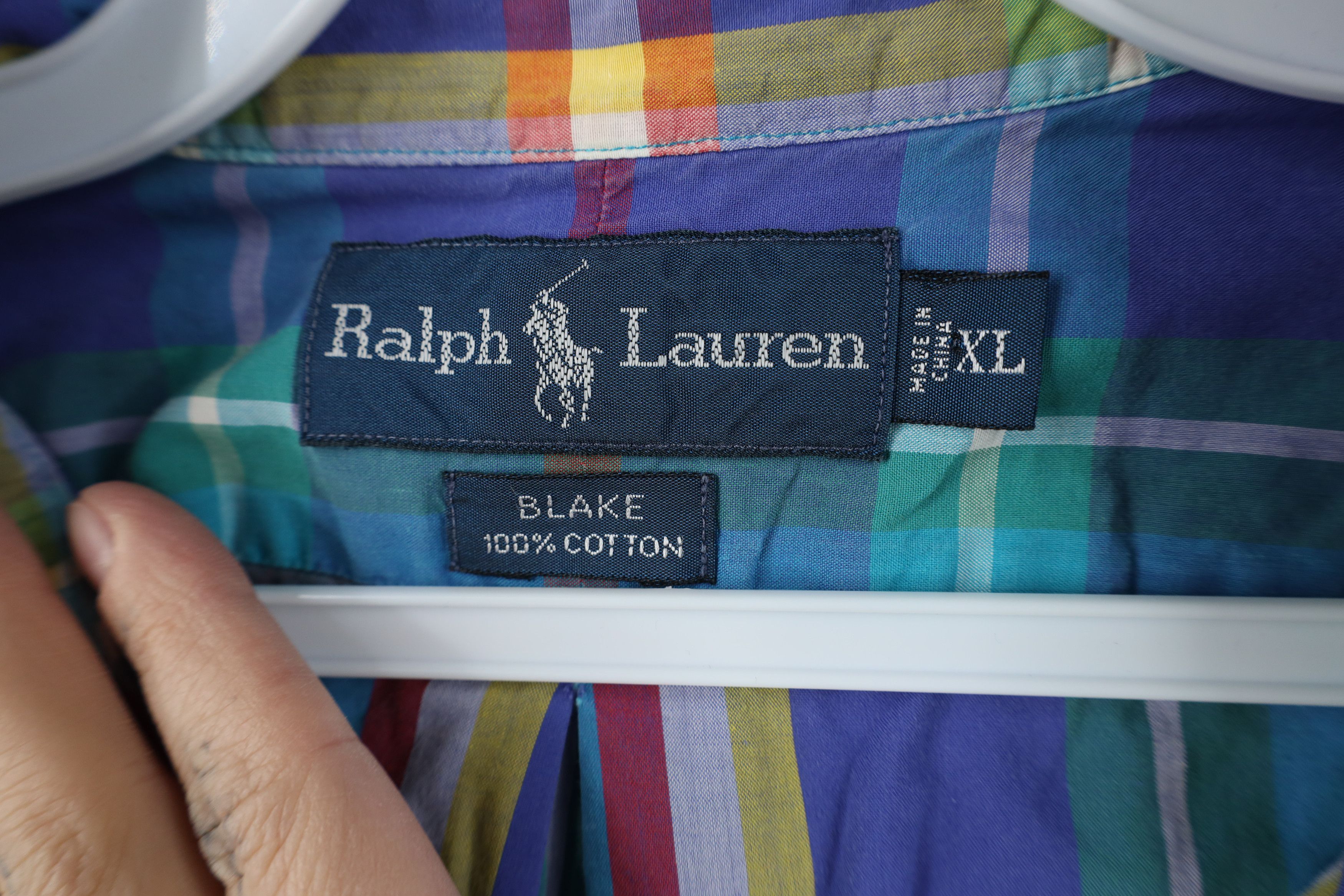 Ralph Lauren Vintage 90s Ralph Lauren Plaid Short Sleeve Button Shirt Size US XL / EU 56 / 4 - 10 Thumbnail