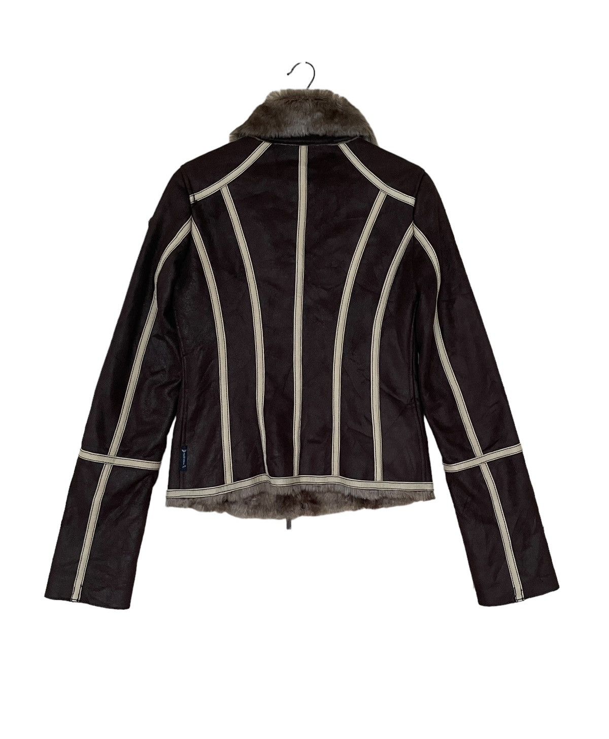 Armani Vintage Brand Armani Jeans Fur Leather Jacket 2000s Size US M / EU 48-50 / 2 - 2 Thumbnail