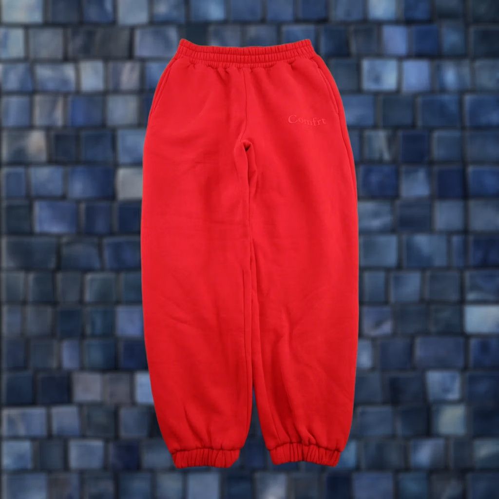 Vintage Comfrt Signature Sweatpants Womens M Medium Red Fleece Pull On Athletic Size 32" / US 10 / IT 46 - 1 Thumbnail