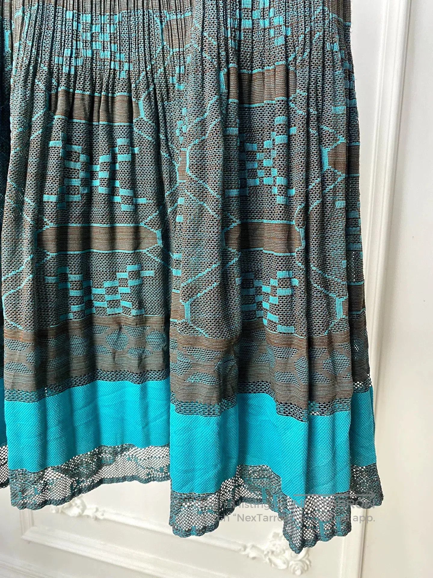 Issey Miyake ISSEY MIYAKE Patterned Skirt. Size 31" - 2 Thumbnail