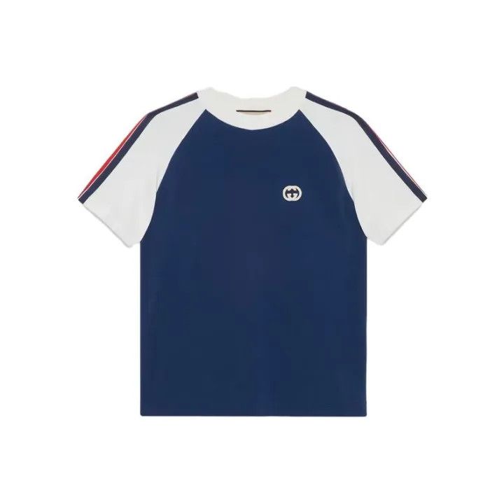 Gucci Gucci SS23 Logo Striped Short Sleeve T-Shirt Size US L / EU 52-54 / 3 - 1 Thumbnail