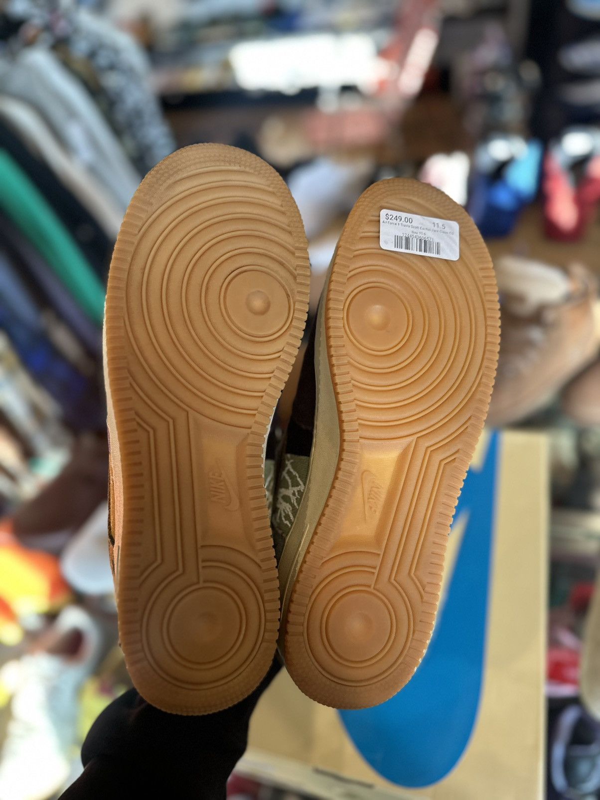 Nike × Travis Scott Air Force 1 Travis Scott Cactus Jack Clean OG Size 11.5 Size US 11.5 / EU 44-45 - 4 Thumbnail