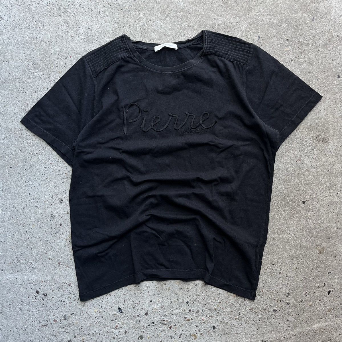 Balmain × Pierre Balmain Pierre Balmain Paris Logo black Tee T-shirt Size US XL / EU 56 / 4 - 1 Thumbnail