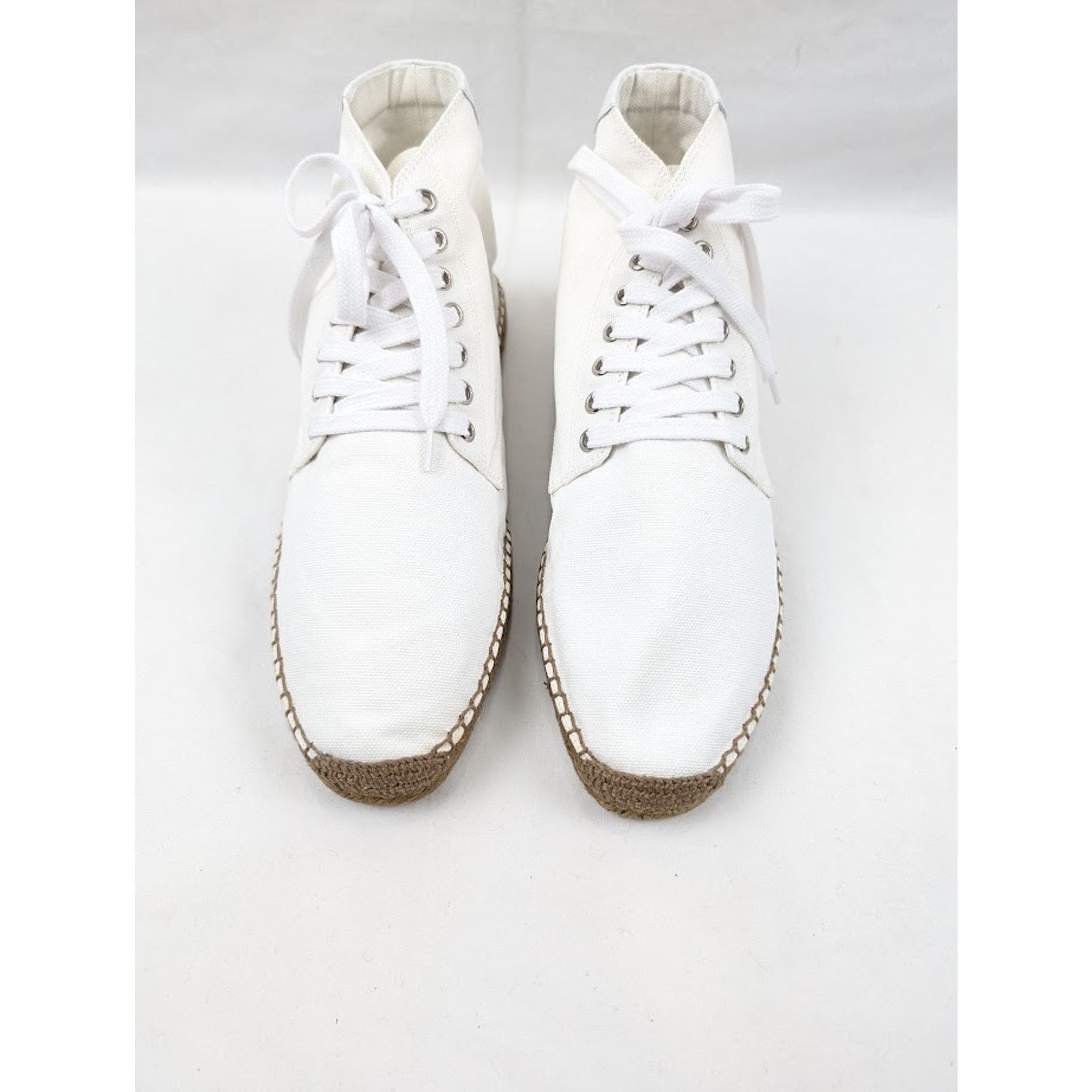 Saint Laurent Paris o1rshd1 Damon High-Top Sneakers in Off-White/Blanc Opti Size US 12 / EU 45 - 15 Thumbnail