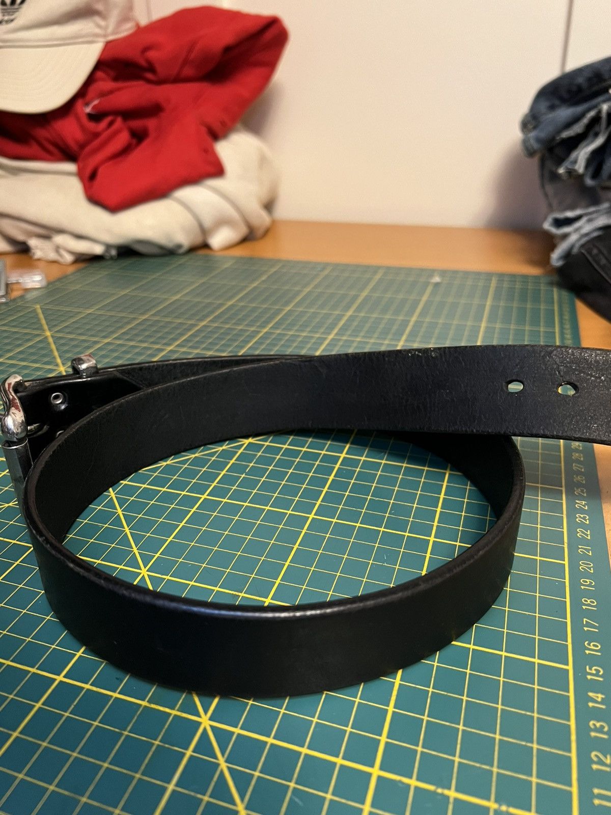 Vintage Vintage Apache thick leather belt Size ONE SIZE - 3 Thumbnail