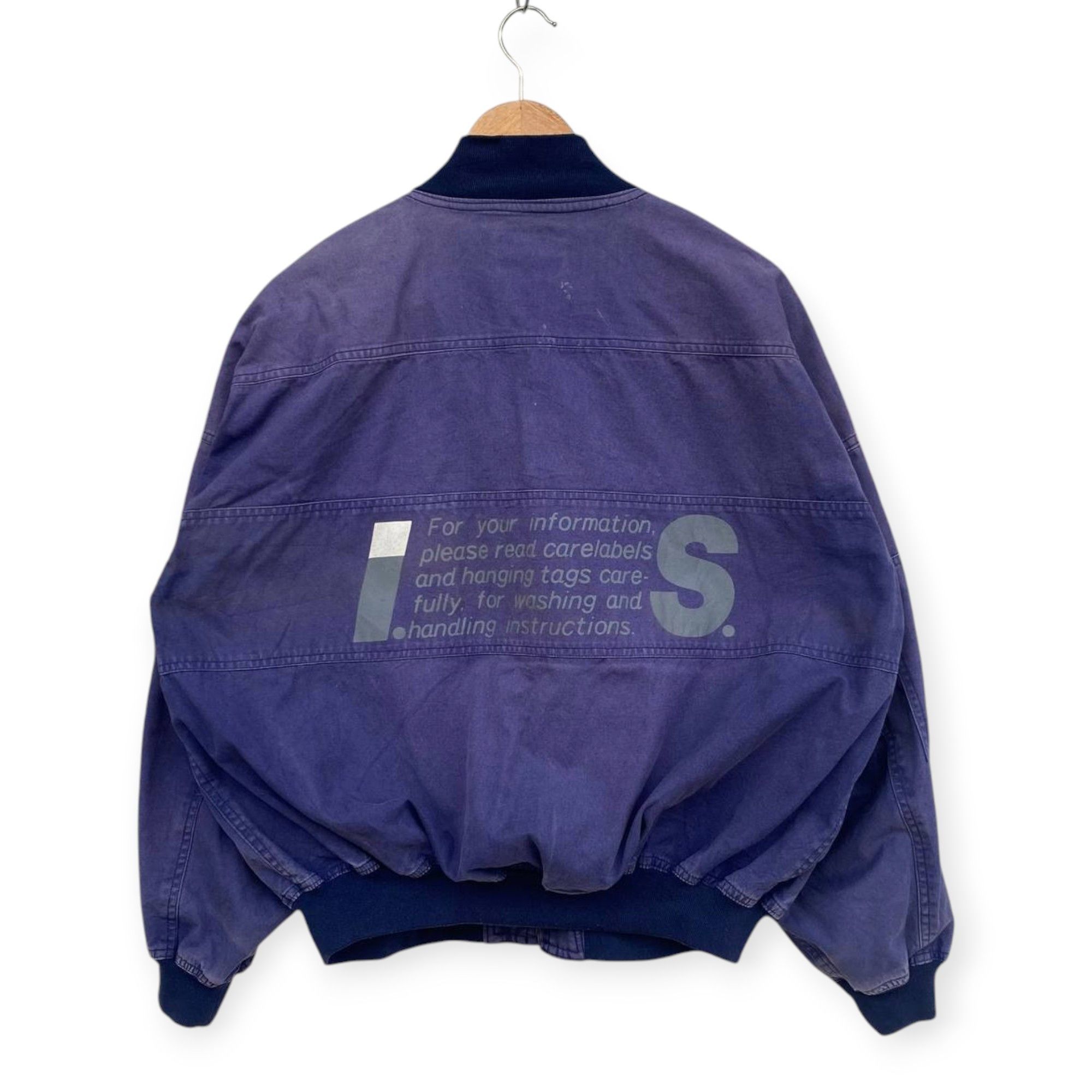 Issey Miyake WORN VINTAGE 80S ISSEY MIYAKE CARE INSTRUCTION FADED PURPLE Size US M / EU 48-50 / 2 - 13 Thumbnail