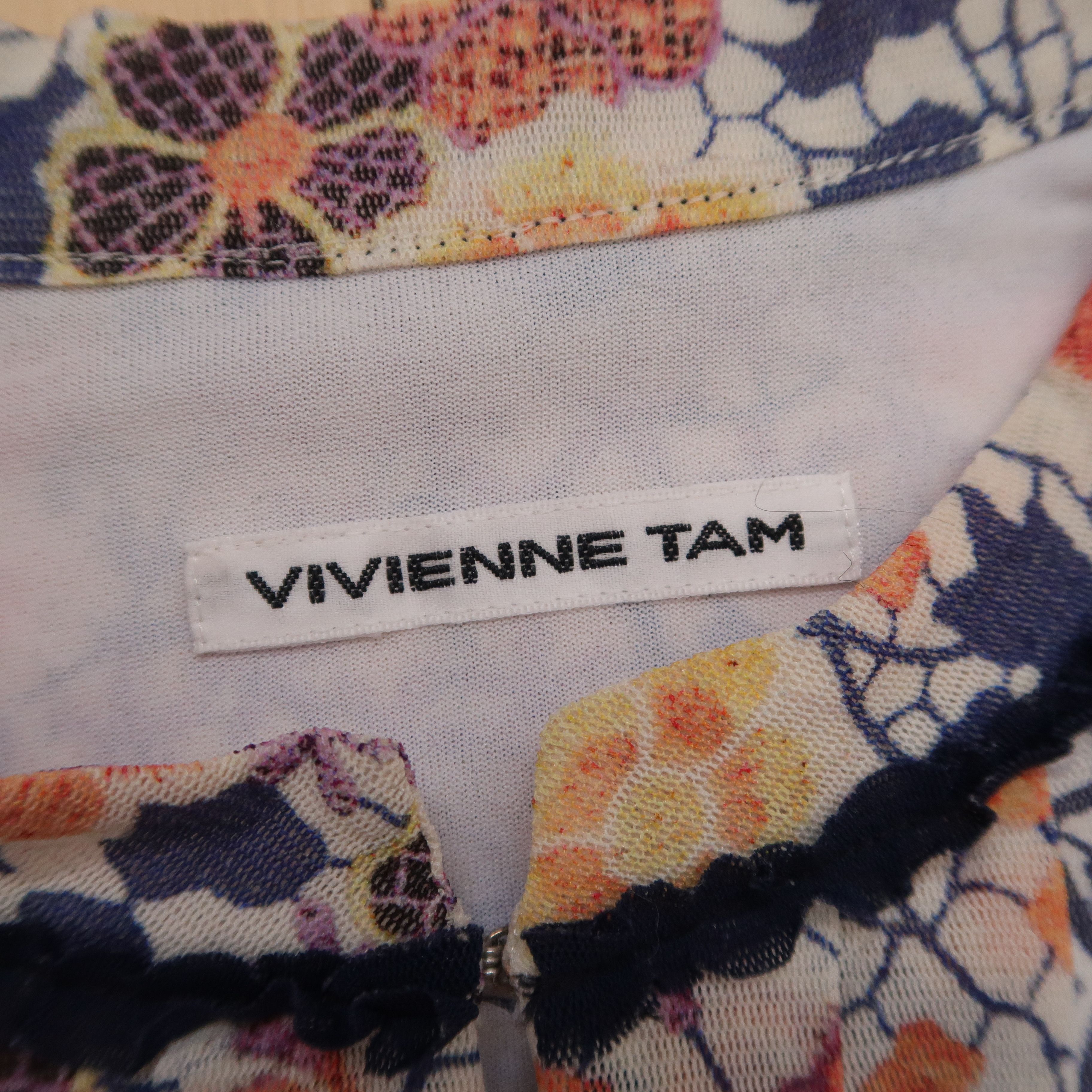 Vivienne Tam S/S 99 Butterfly Buddha Floral Mesh Long Sleeve Size M / US 6-8 / IT 42-44 - 4 Thumbnail