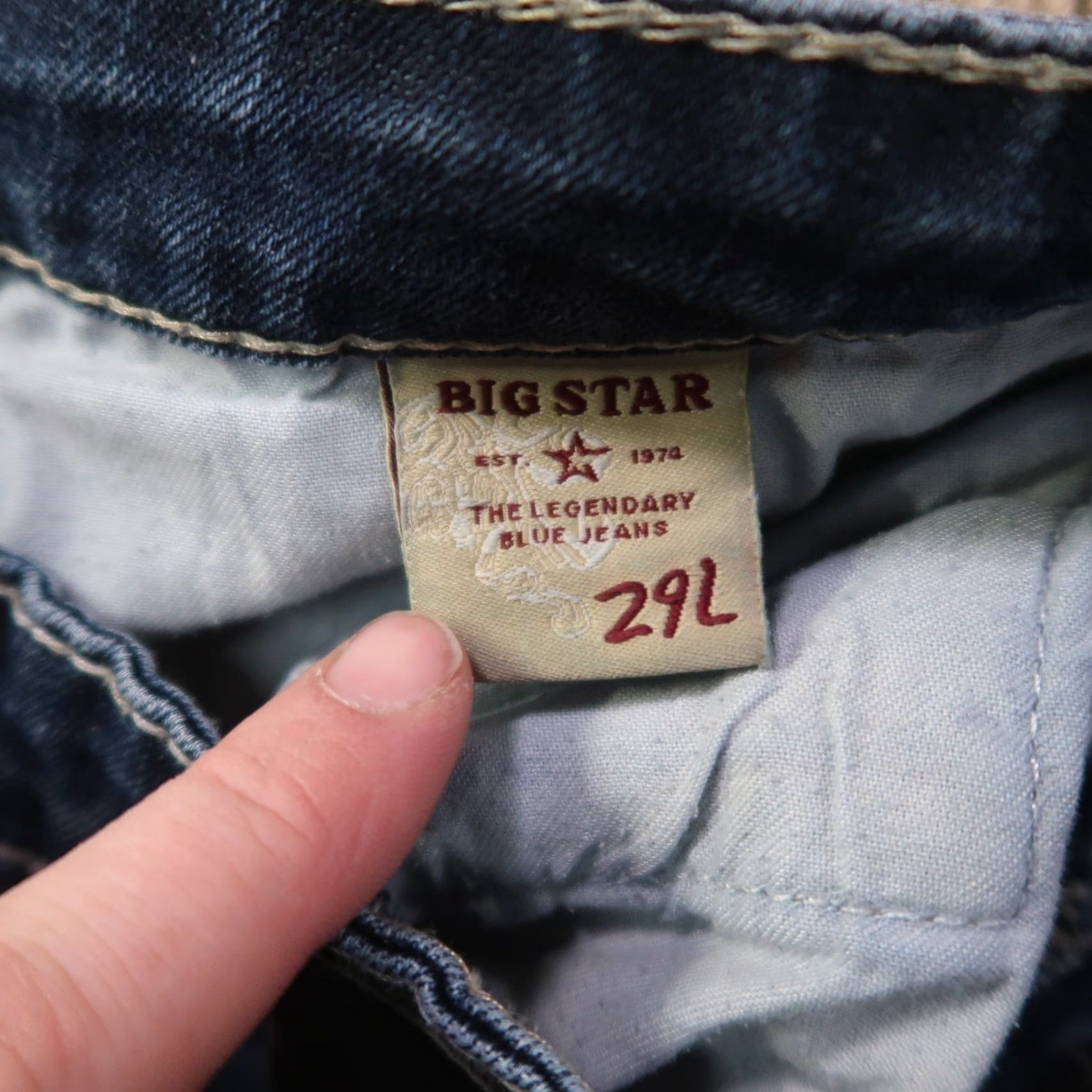 Denime BIG STAR Miki Bootcut Jeans Women's 29L Mid Rise Blue Denim Jeans Size 29" - 4 Thumbnail