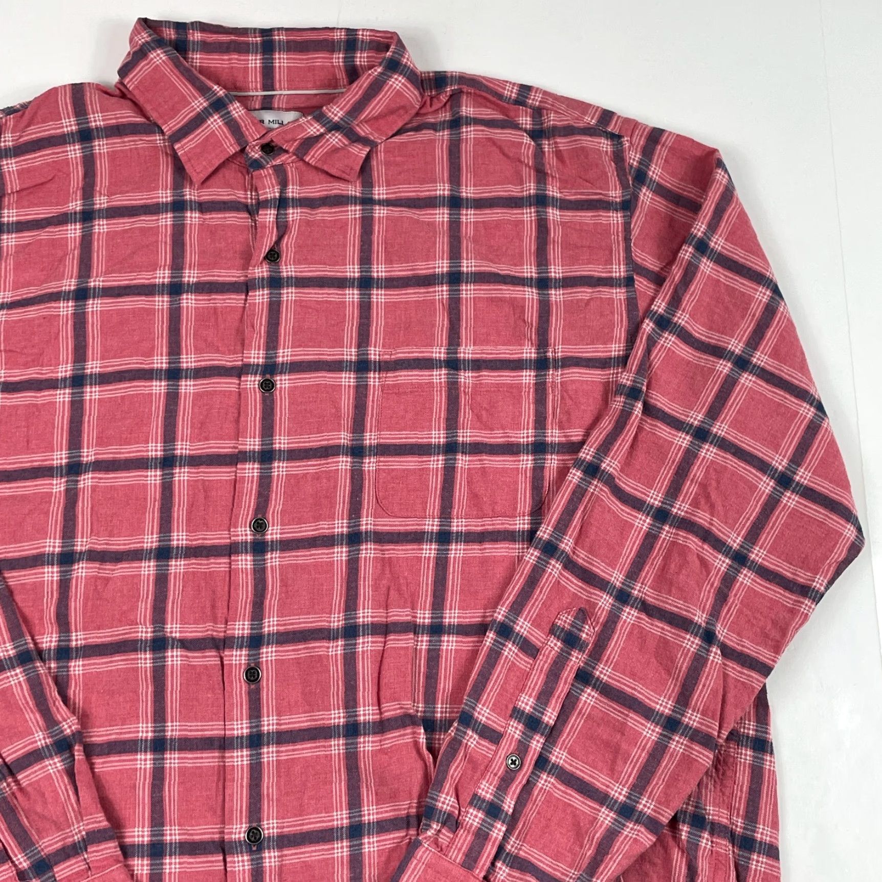 Peter Millar Peter Millar Shirt Mens XL Pink Flannel Long Sleeve Golf Plaid Button-Up Collared Shirt Size US XL / EU 56 / 4 - 3 Thumbnail