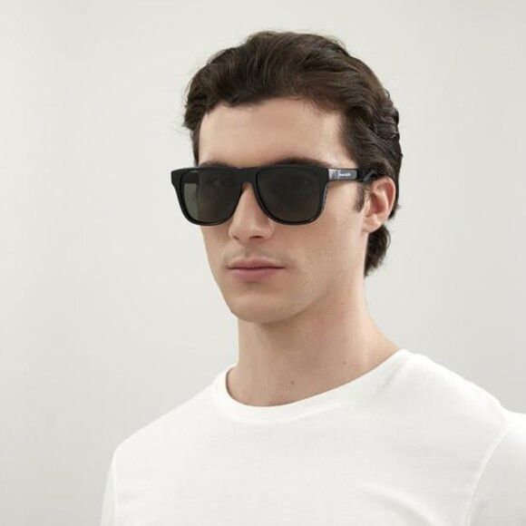 Alexander McQueen Alexander McQueen AM0292SA 001 Sunglasses Black Square Frame Size ONE SIZE - 2 Thumbnail