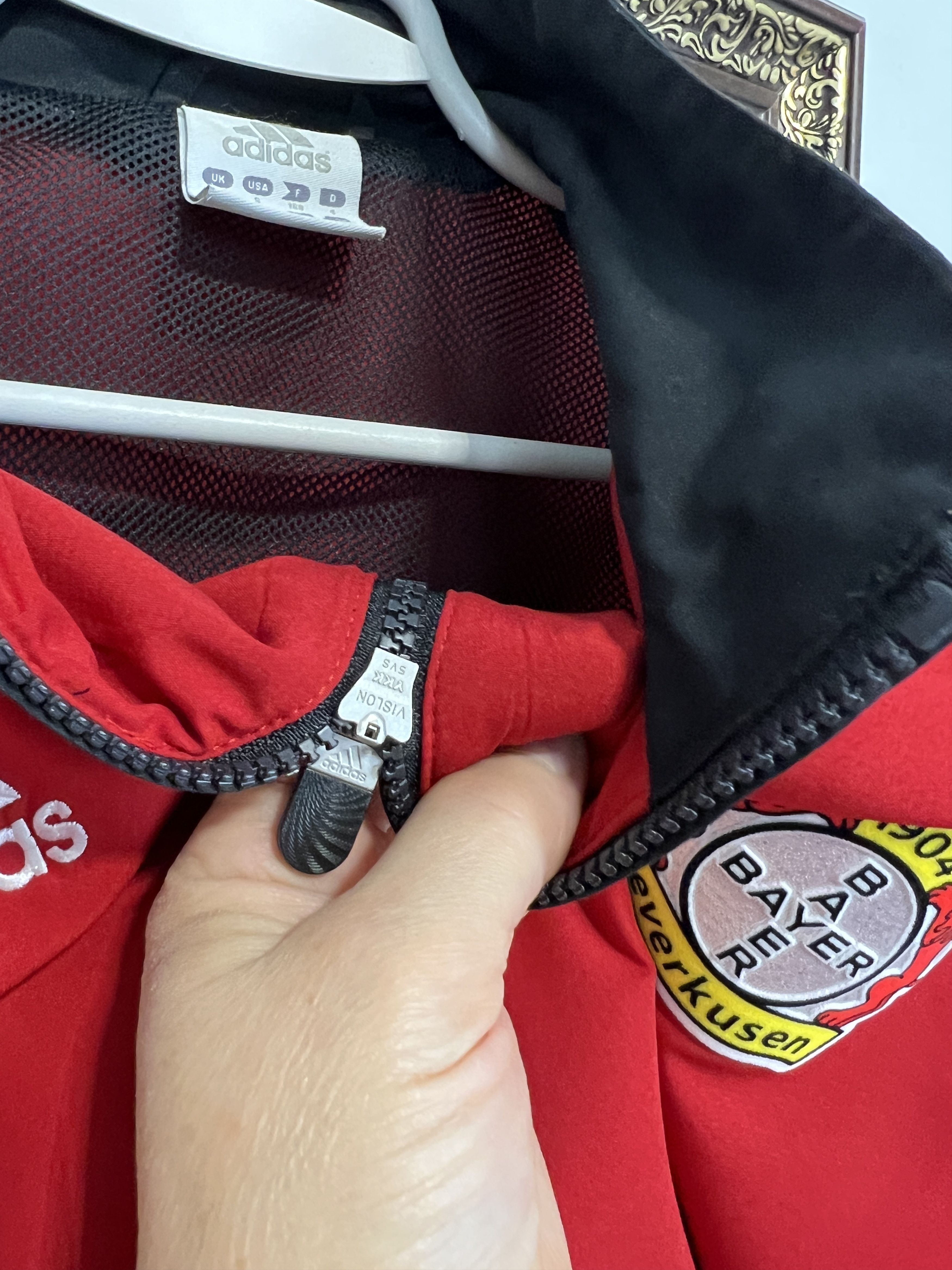 Adidas Vintage Bayer 04 Leverkusen Football Jacket Soccer Track Top Size US S / EU 44-46 / 1 - 4 Thumbnail