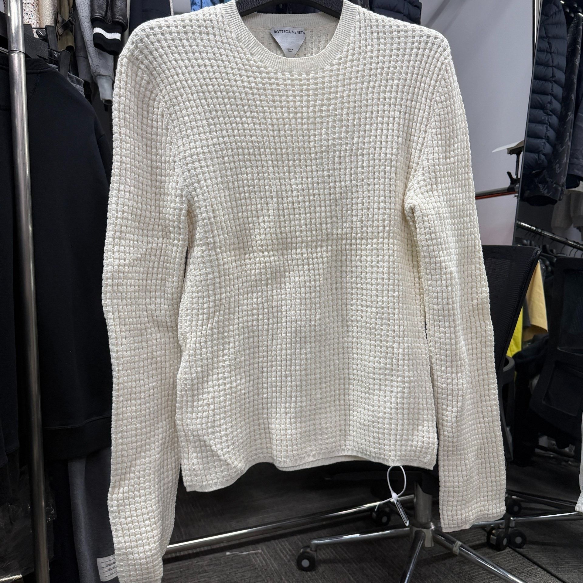 Bottega Veneta Bottega Veneta Knit White Sweater S Women Size S / US 4 / IT 40 - 1 Thumbnail