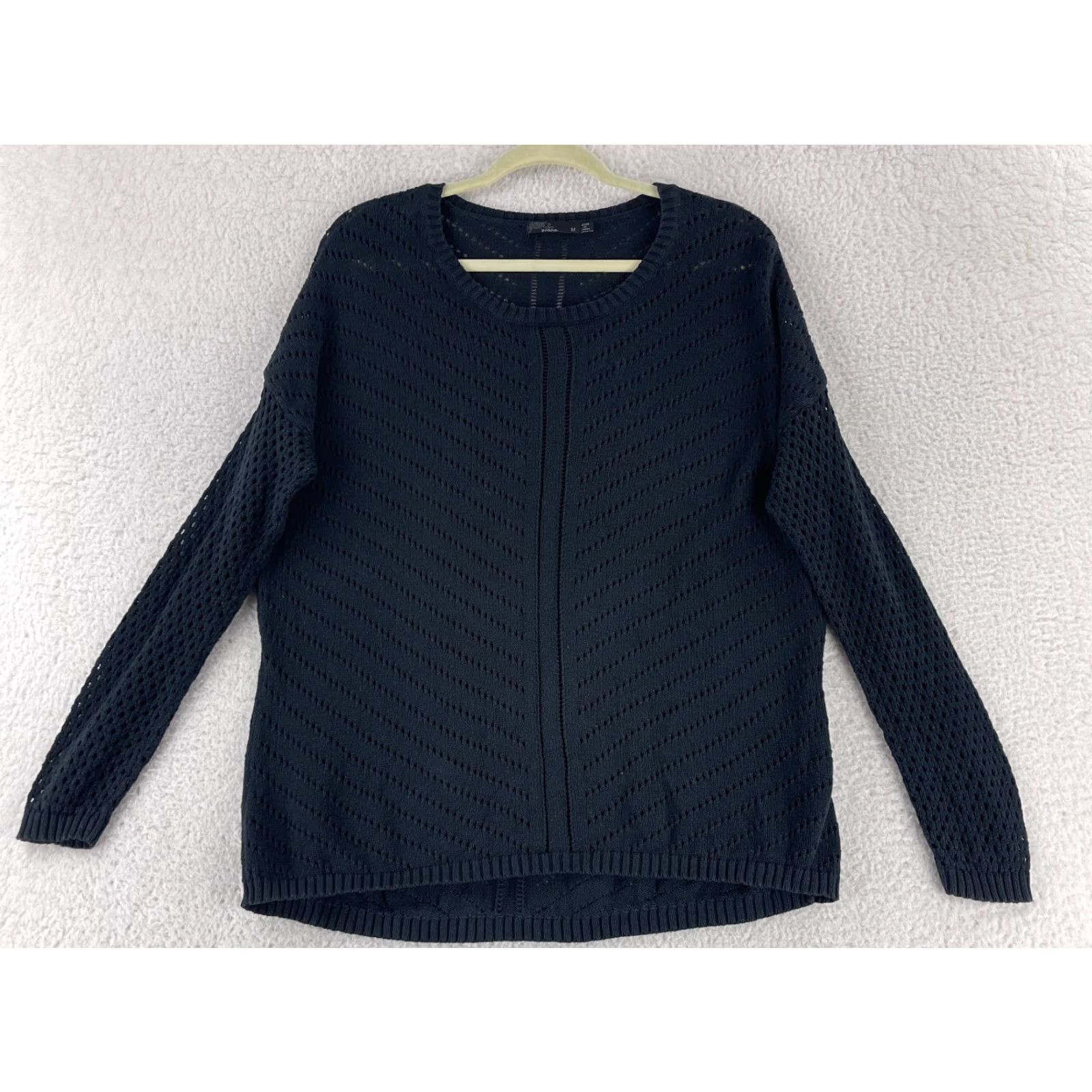 Prana prAna Sweater Women M Black Knit Long Sleeve Pullover Size M / US 6-8 / IT 42-44 - 2 Thumbnail