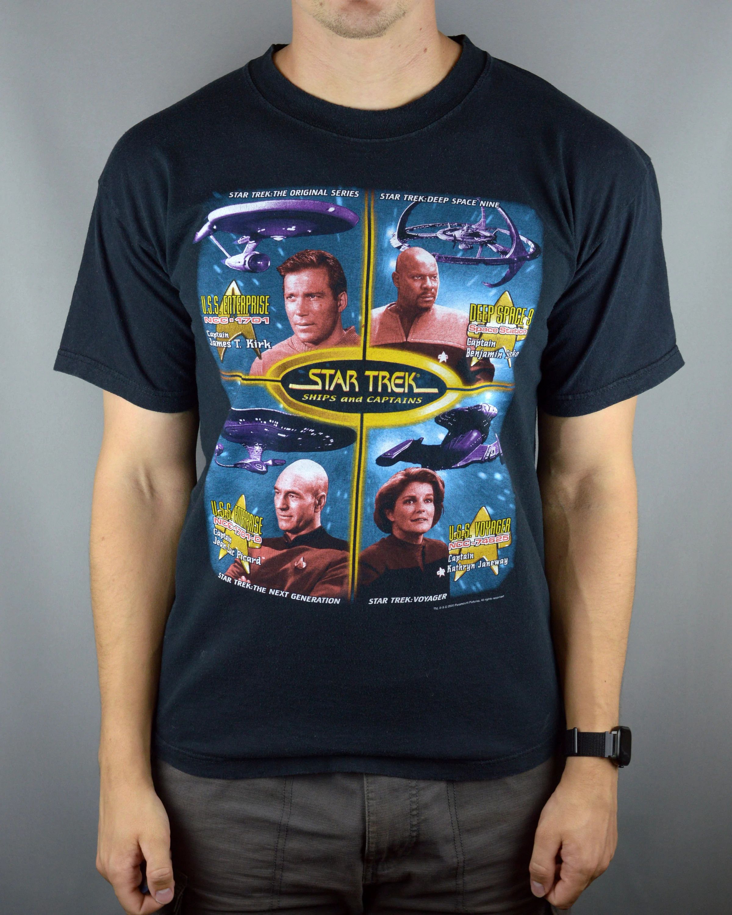 Vintage Vintage Star Trek Ships And Captains 2000 t shirt Size US M / EU 48-50 / 2 - 1 Thumbnail