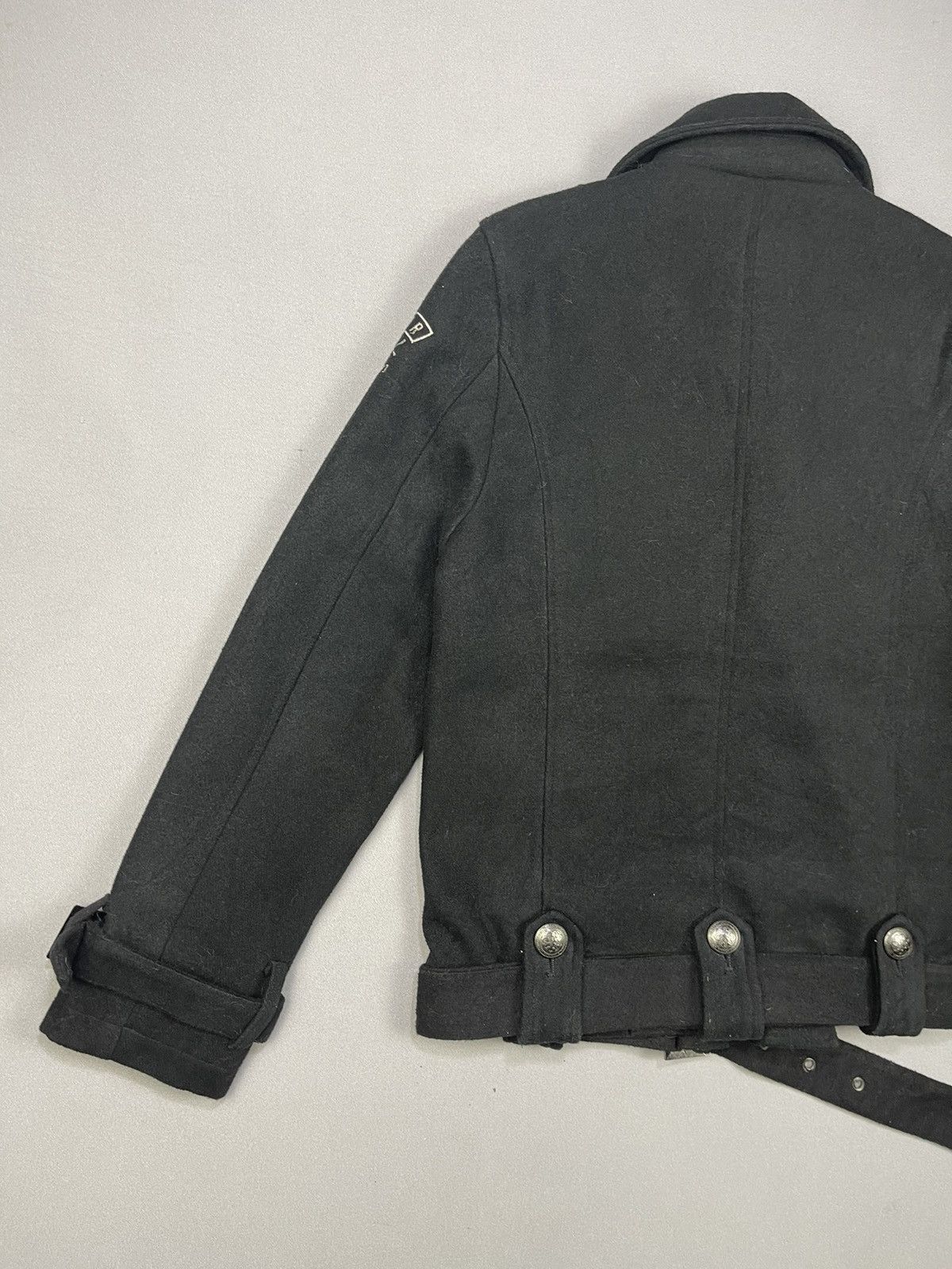 Japanese Brand Skull🔥 DIVINER Double Breasted Wool Biker Jacket Size US M / EU 48-50 / 2 - 8 Thumbnail