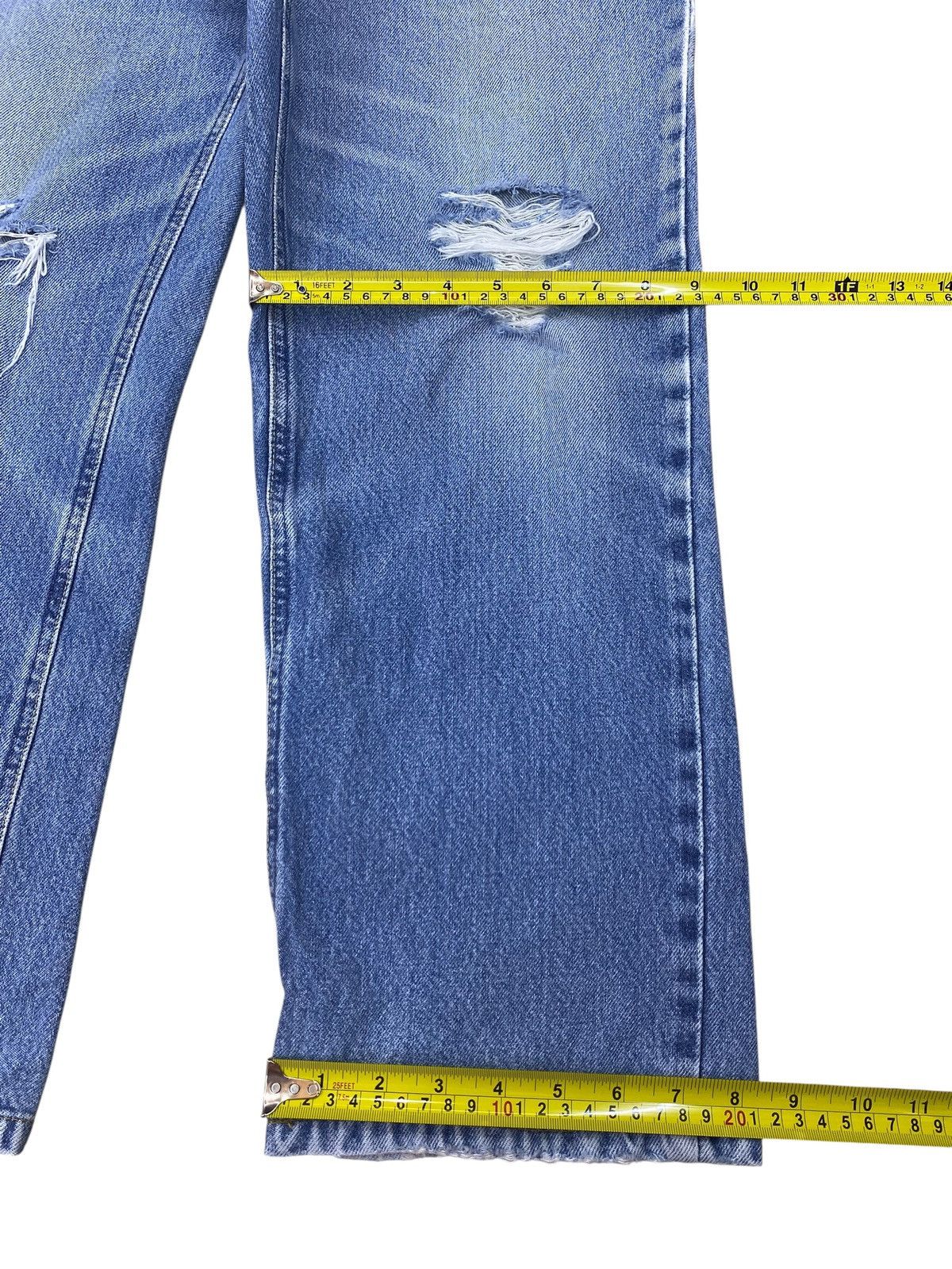 Lee Lee Brand Ripped Whiskers Style Loose Jeans Size US 32 / EU 48 - 10 Thumbnail