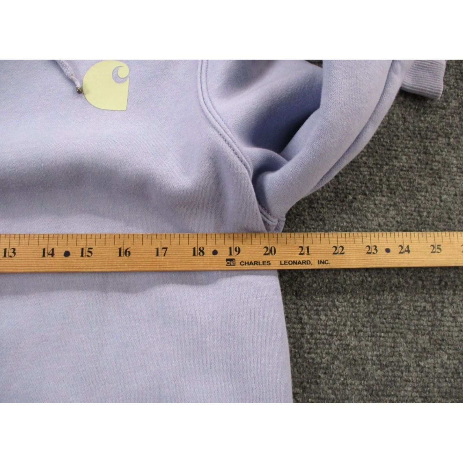 Carhartt Carhartt Hoodie Sweatshirt Women L Purple Relaxed Logo Hooded Pockets Thermal Knit Pullover Size L / US 10 / IT 46 - 5 Thumbnail