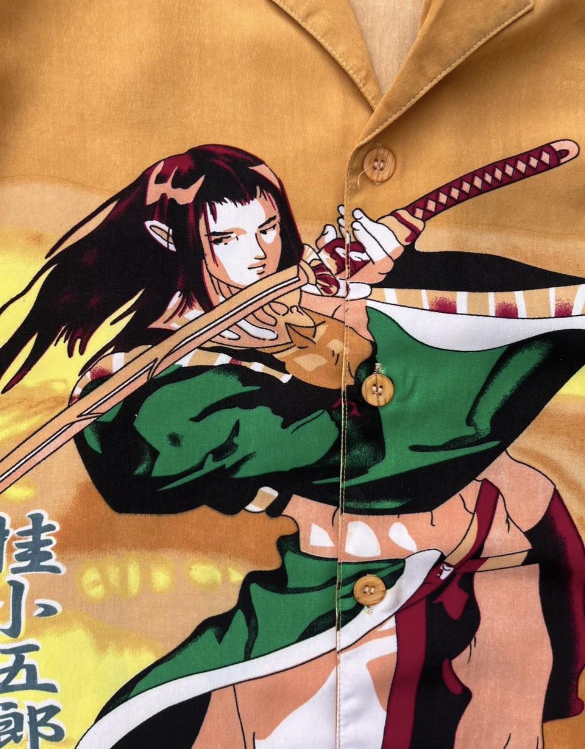 Other Y2k Japanese Samurai Graphic Button-up tee Size US XL / EU 56 / 4 - 3 Thumbnail