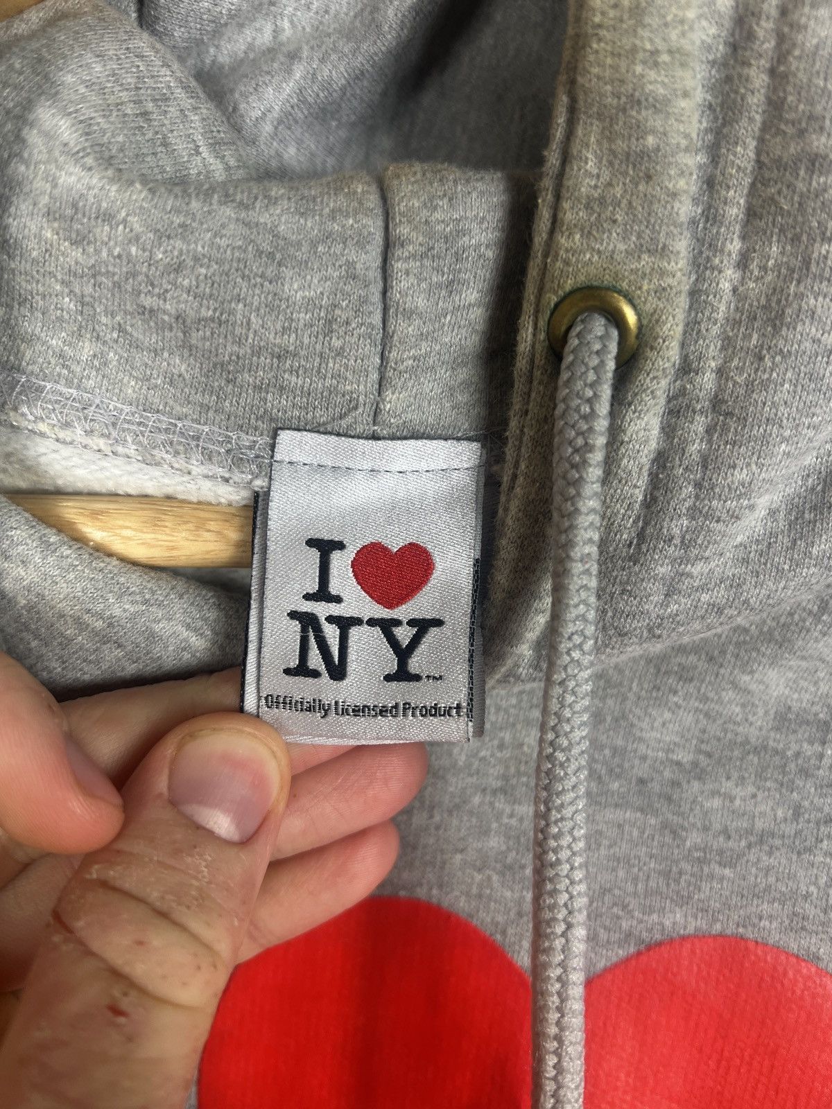 Vintage Vintage I Love NY New York Y2K Hoodie Size US XL / EU 56 / 4 - 10 Thumbnail