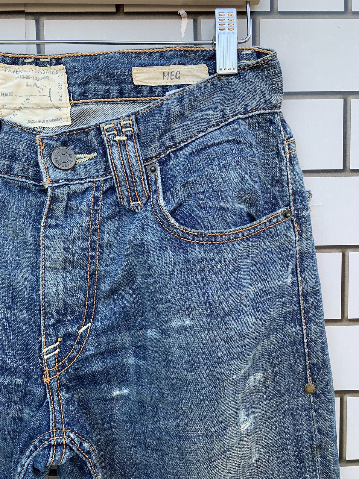 If Six Was Nine × Taverniti Japanese Brand Taverniti by Jimmy Taverniti Distressed Denim Size US 32 / EU 48 - 8 Thumbnail