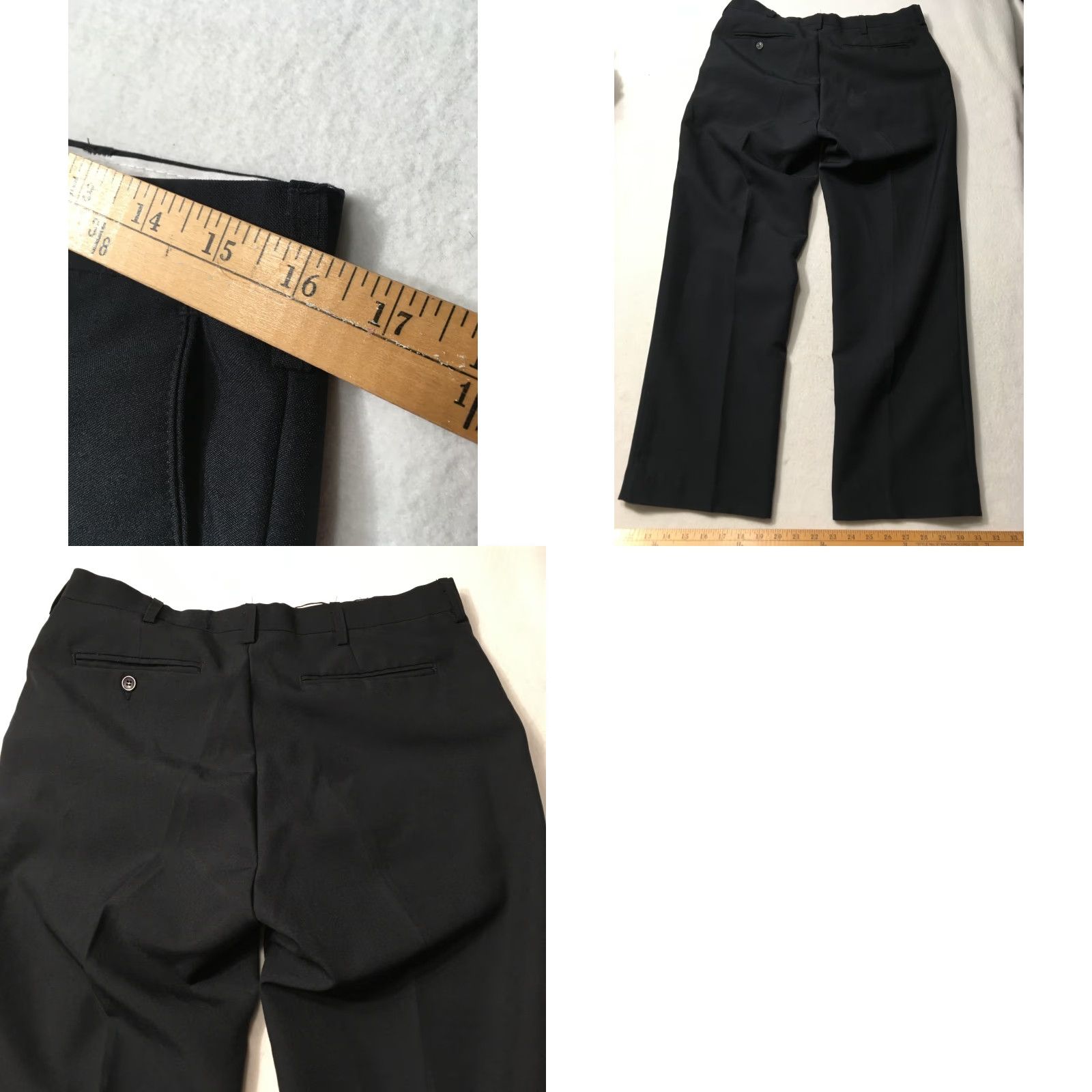 Vintage RGM Pants Mens Flat Front 34x29 Black Chino - 34 29 Inseam 34 Waist Shirt? Size US 34 / EU 50 - 8 Thumbnail