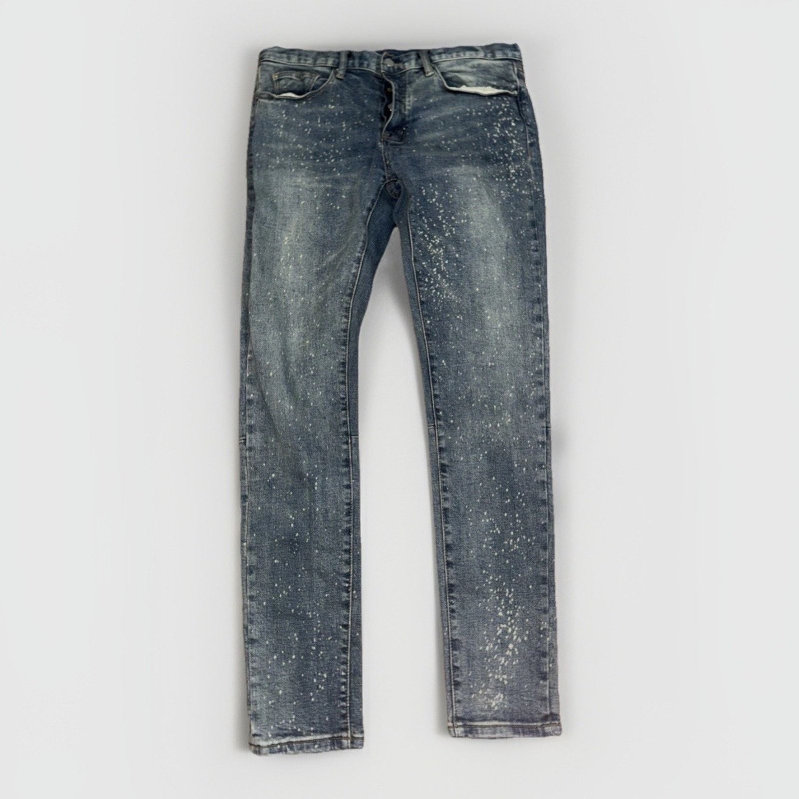 MNML MNML M38 Bleach Splatter Skinny Jeans 34x33 Distressed Size US 34 / EU 50 - 3 Thumbnail