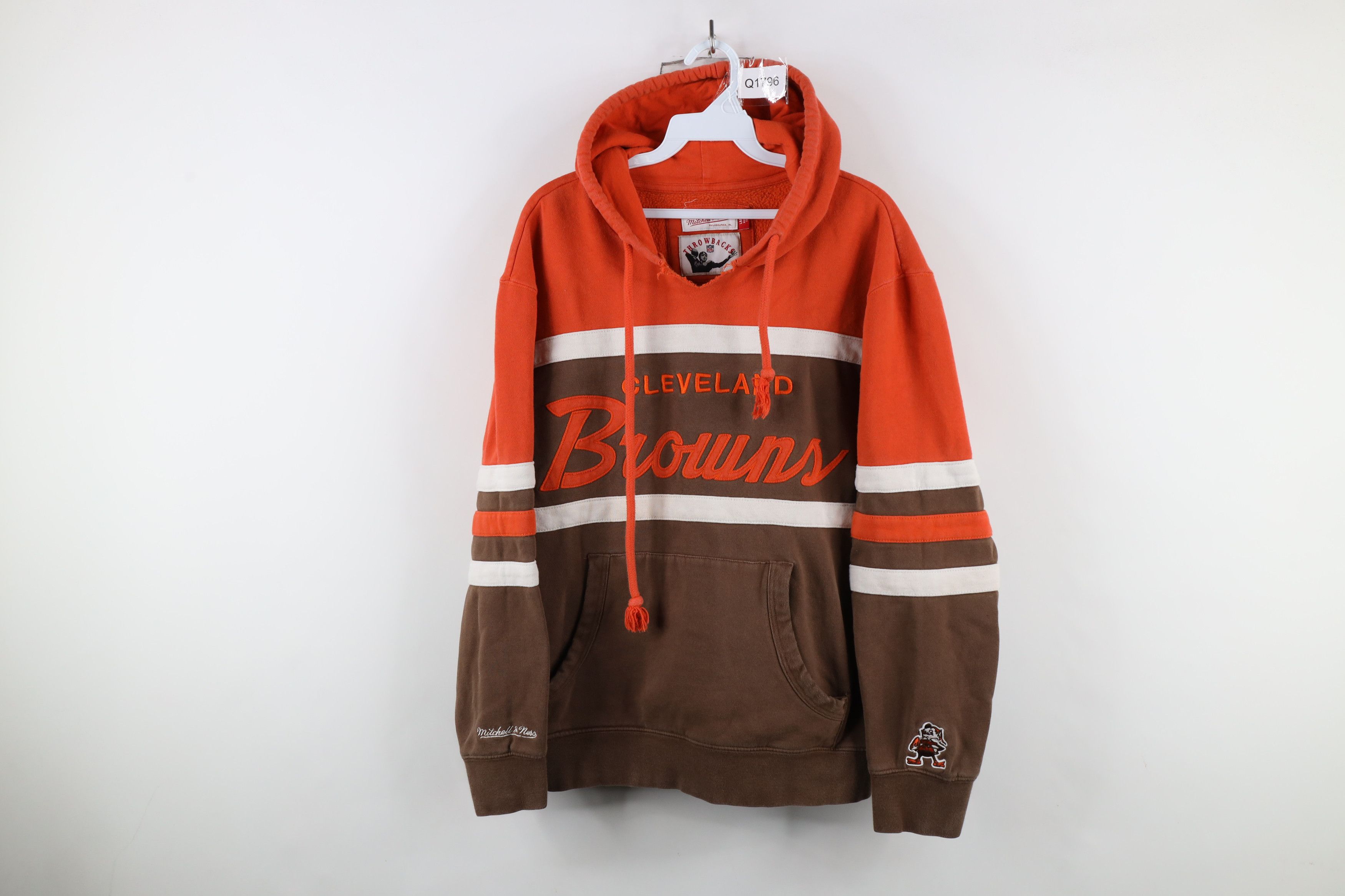Mitchell & Ness × Vintage Retro Mitchell & Ness Cleveland Browns Football Hoodie Size US L / EU 52-54 / 3 - 1 Thumbnail