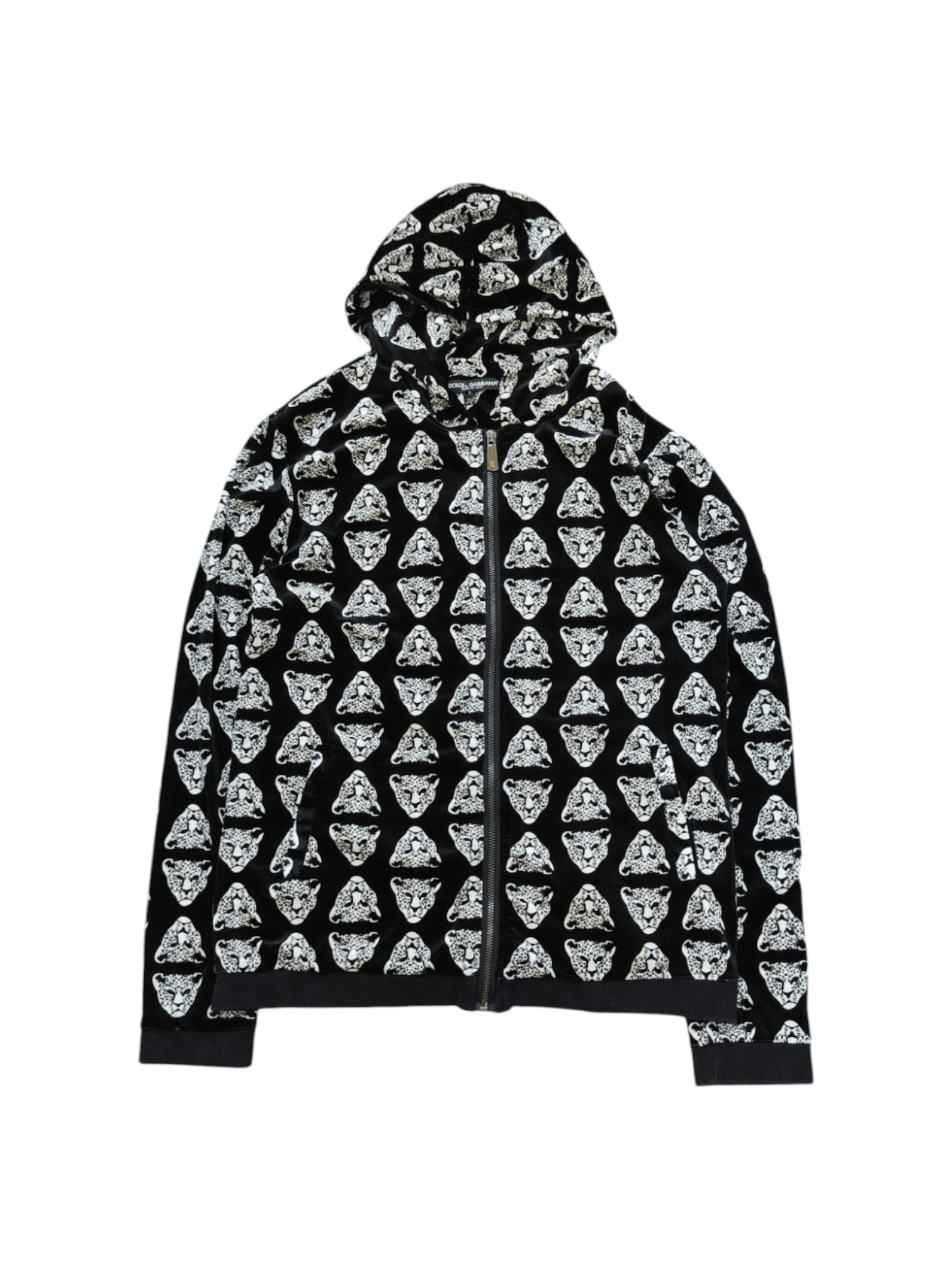 Dolce & Gabbana Dolce & Gabbana - Fullprinted Leopard Head Hoodie Size M / US 6-8 / IT 42-44 - 1 Thumbnail