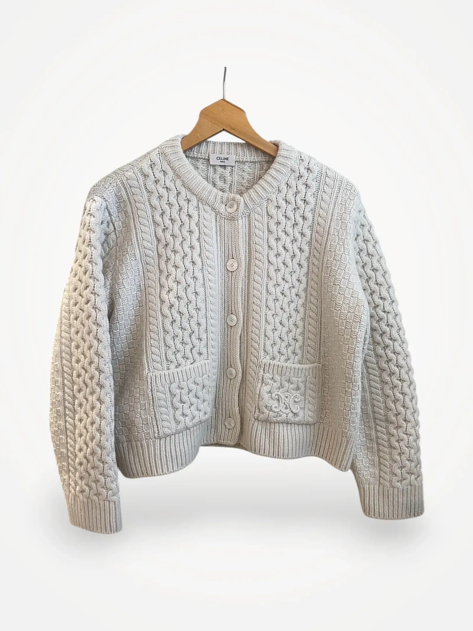 Celine Celine Cardigan Size L / US 10 / IT 46 - 1 Thumbnail