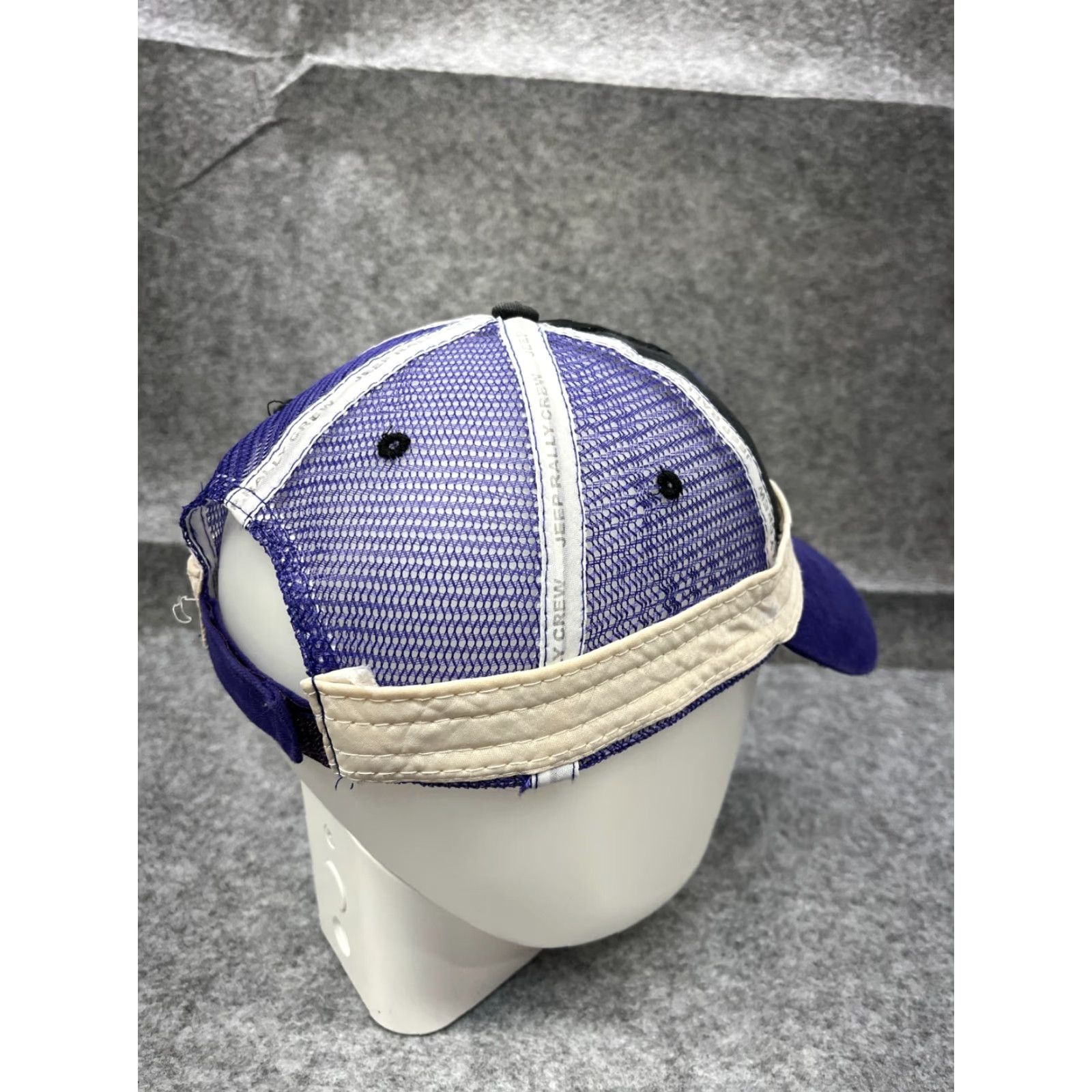 Jeep VINTAGE Jeep Rally Hat Cap Strap Back Adult One Size Purple Cotton Inside Out Y2K Size ONE SIZE - 7 Thumbnail