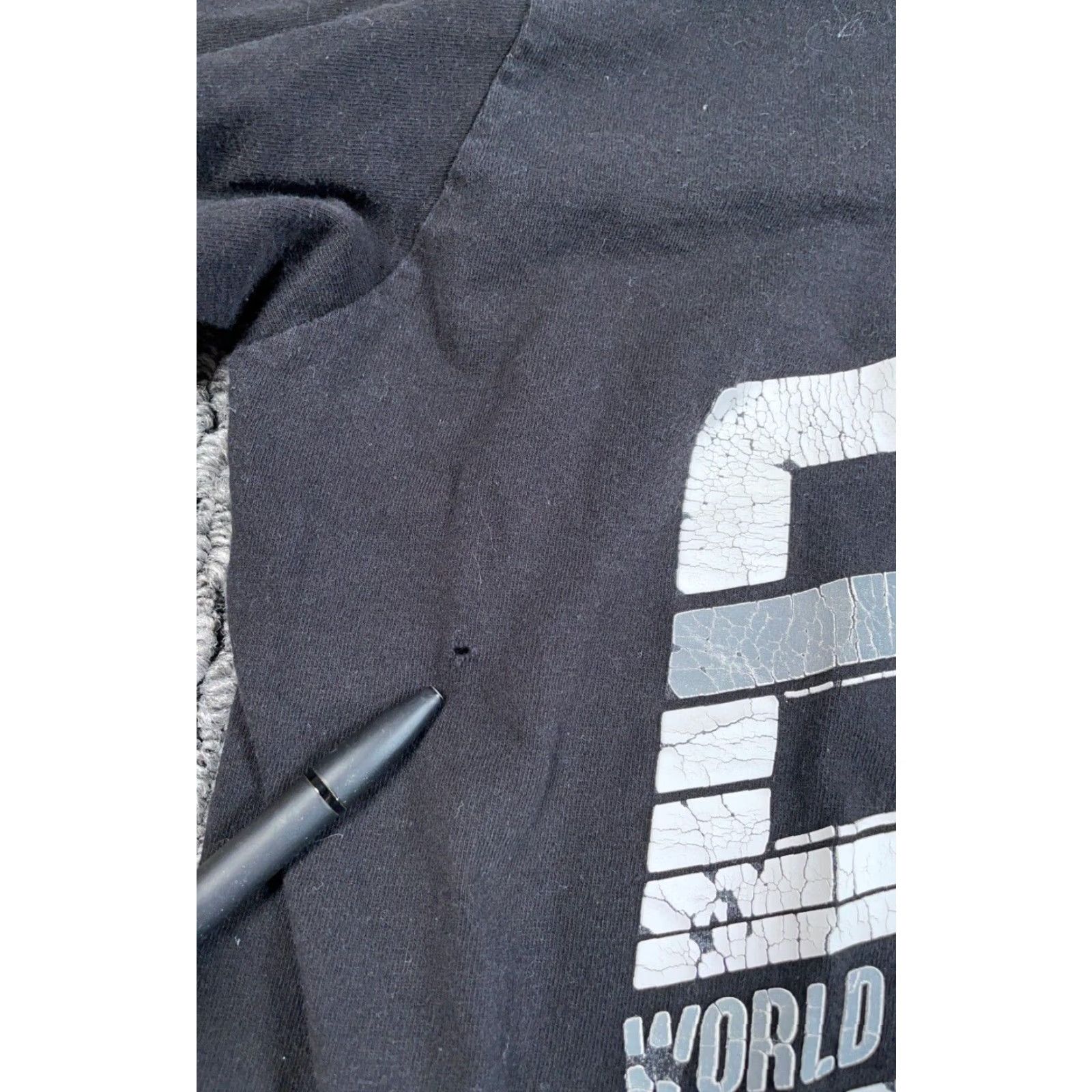 Ecko Unltd. Ecko Unltd Distressed Big Print T-Shirt Adult 2XB Black American Flag Streetwear Size US XXL / EU 58 / 5 - 4 Thumbnail