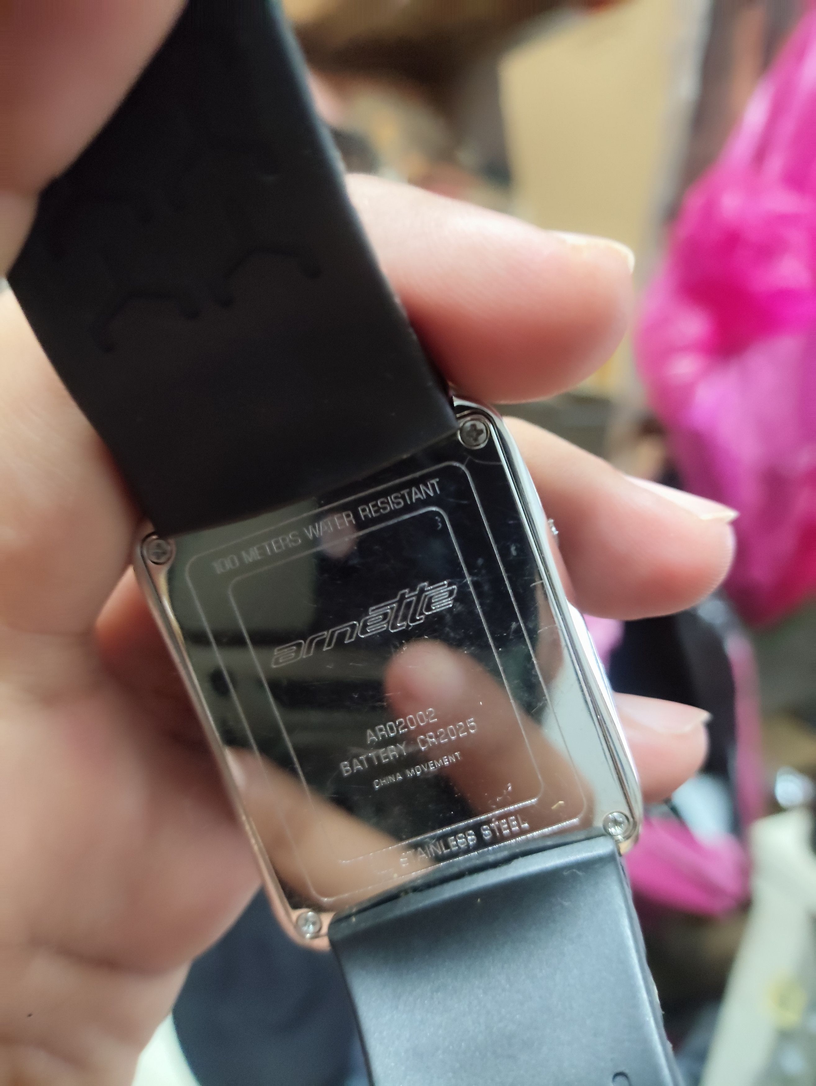 Japanese Brand VINTAGE (ARNETTE ARD2002) DIGITAL WATCH. BIG TANK DESIGN Size ONE SIZE - 8 Thumbnail