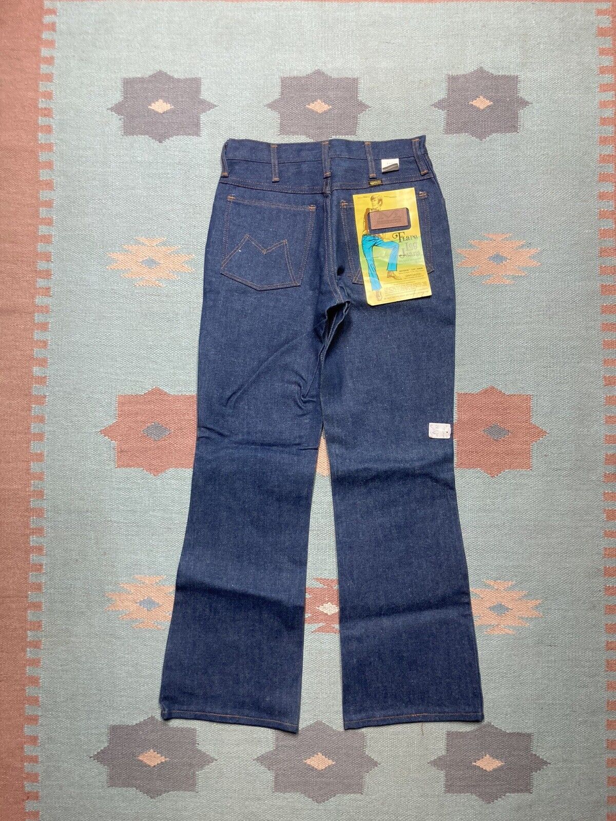 Vintage Vtg 70s maverick denim bell bottom jeans flare hippie 27x30 Size 27" / US 4 / IT 40 - 2 Thumbnail