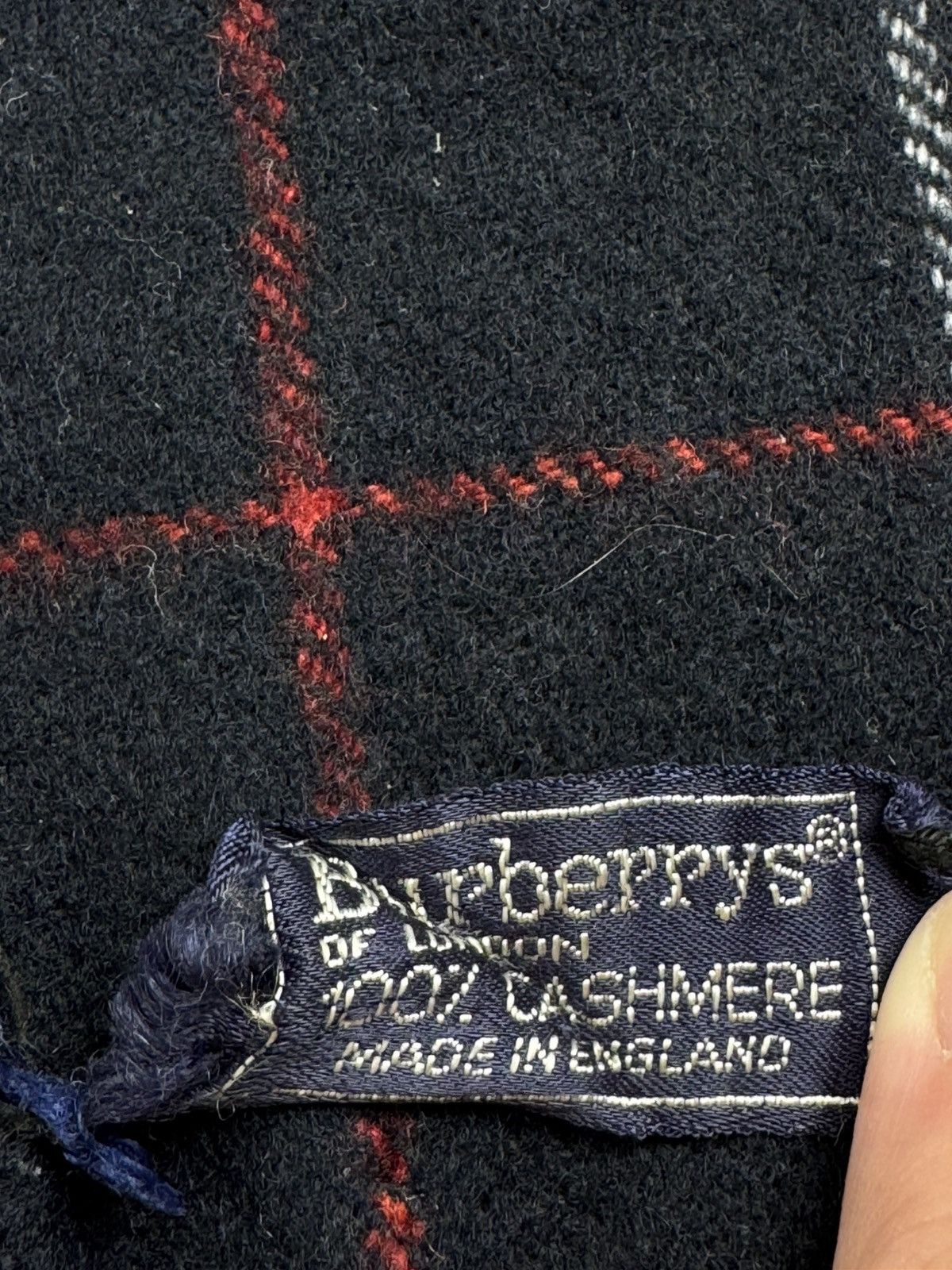 Burberry Burberrys London Vintage Cashmere Luxury Blue England Brown Nova Check Scarf Size ONE SIZE - 6 Thumbnail