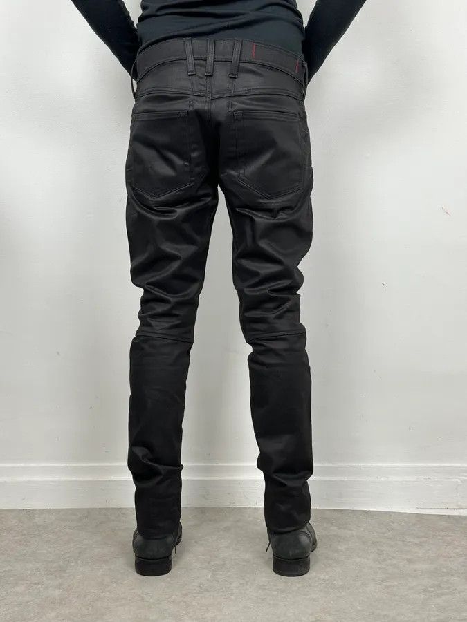 Marithe + Francois Girbaud SS2013 Marithé + François Girbaud Black Waxed Slim Denim Jeans Size US 32 / EU 48 - 3 Thumbnail