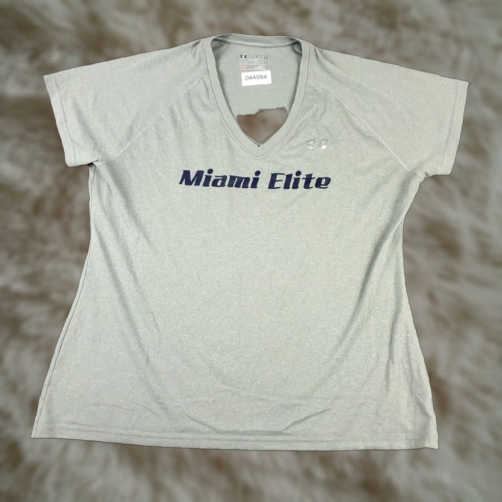 Under Armour Under Armour T Shirt Womens XL Gray Miami Elite Active Short Sleeve Ladies Size XL / US 12-14 / IT 48-50 - 1 Thumbnail