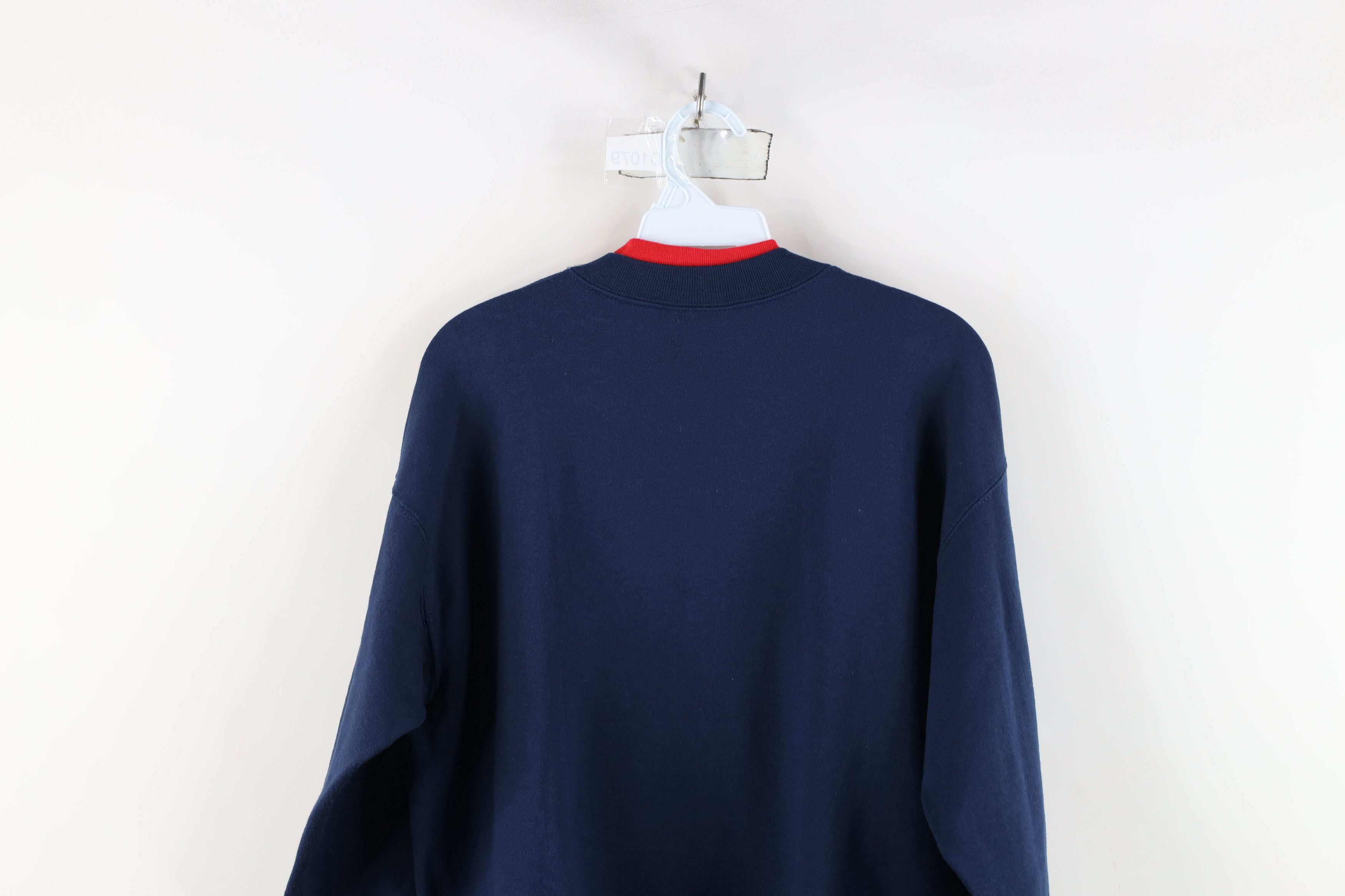 Vintage Vintage 90s Streetwear Sequin Christmas Town Sweatshirt Blue Size M / US 6-8 / IT 42-44 - 10 Thumbnail