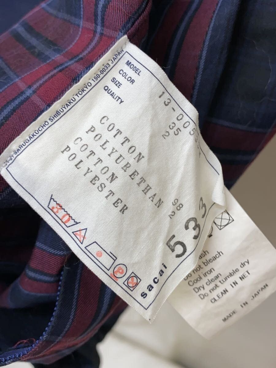 Sacai Flannel Button Up Shirt Size US M / EU 48-50 / 2 - 3 Thumbnail