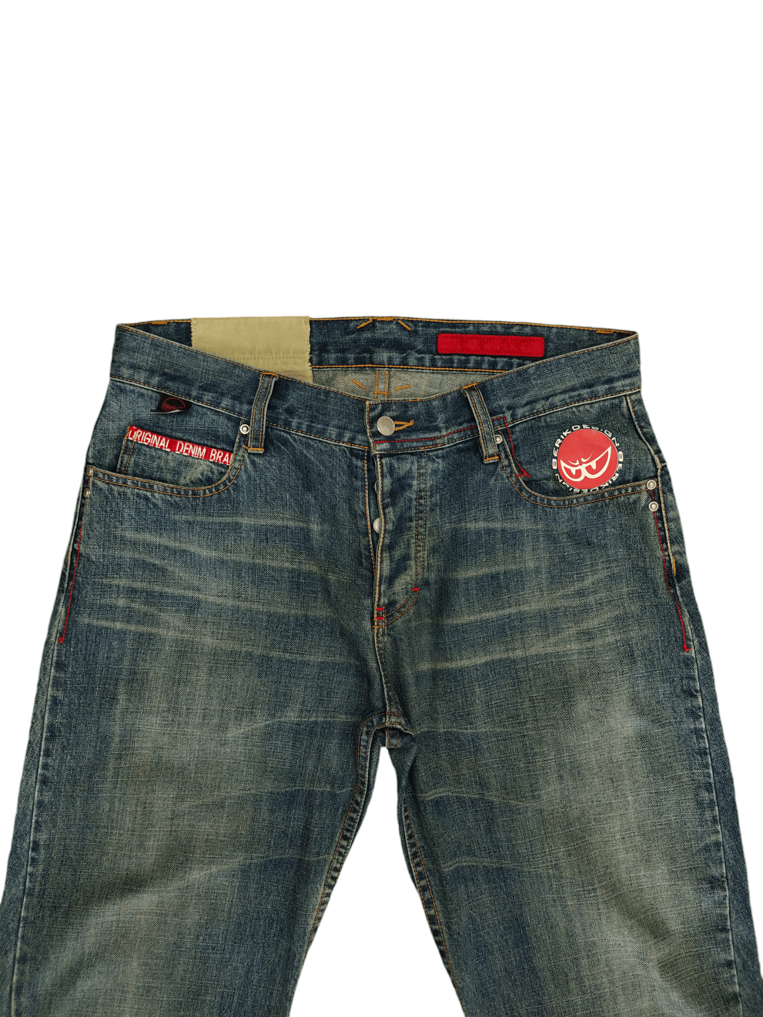 Hysteric Glamour Vintage Y2k Berik Design 3D Pocket Curve Denim Jeans Size US 32 / EU 48 - 3 Thumbnail