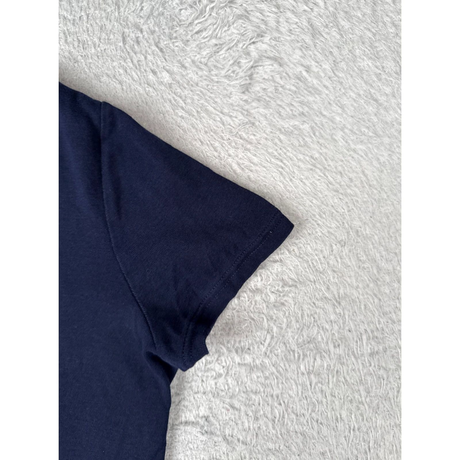 Ralph Lauren VINTAGE Lauren Ralph Lauren Shirt Women XL Blue Cotton Logo Crew Neck Short Sleeve Sports Womens Size XL / US 12-14 / IT 48-50 - 2 Thumbnail