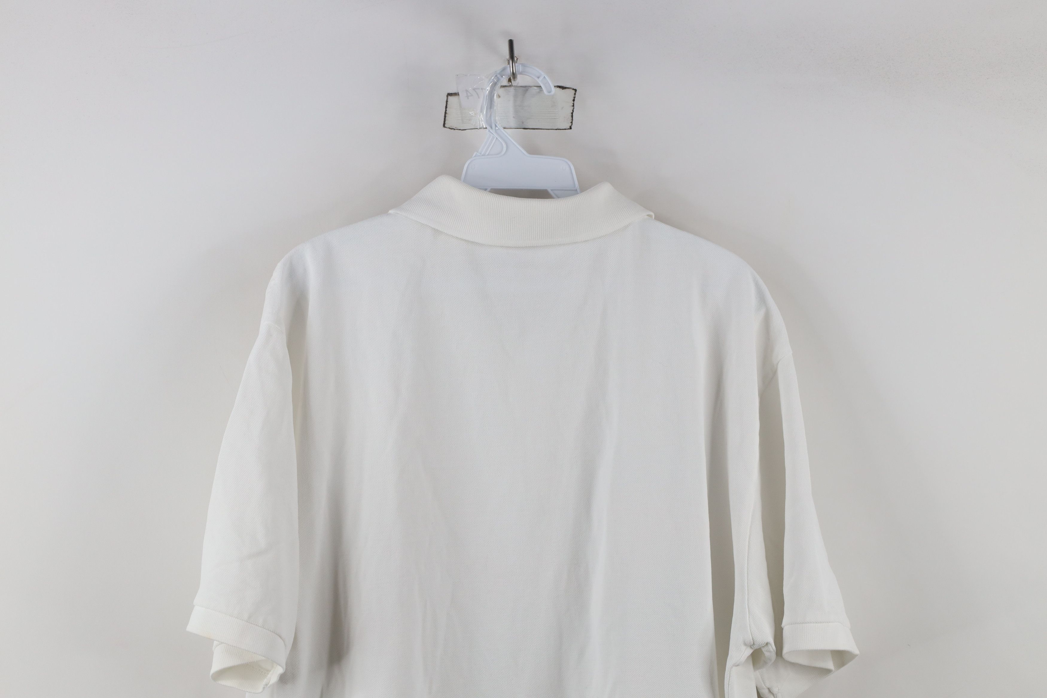 J.Crew × Vintage Vintage 90s J Crew Cotton Collared Golf Polo Shirt White Size US XL / EU 56 / 4 - 13 Thumbnail