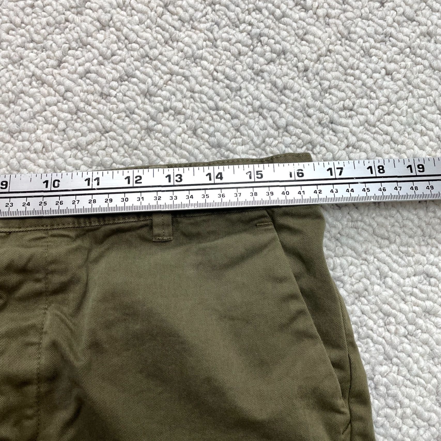 Vintage Balibaris Chino Shorts Mens 31 Green Button Fly Cotton Solid 8" Inseam Pockets Regular Men Shirt? Size US 31 - 7 Thumbnail
