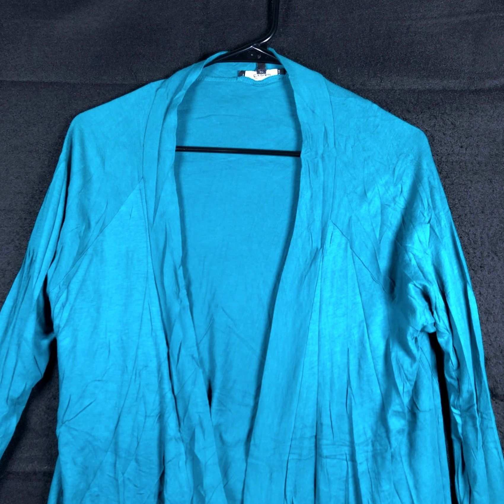 Express Express Cardigan Blue Open Front Lightweight Modal Blend L Womens Cardigan Casual Size L / US 10 / IT 46 - 2 Thumbnail