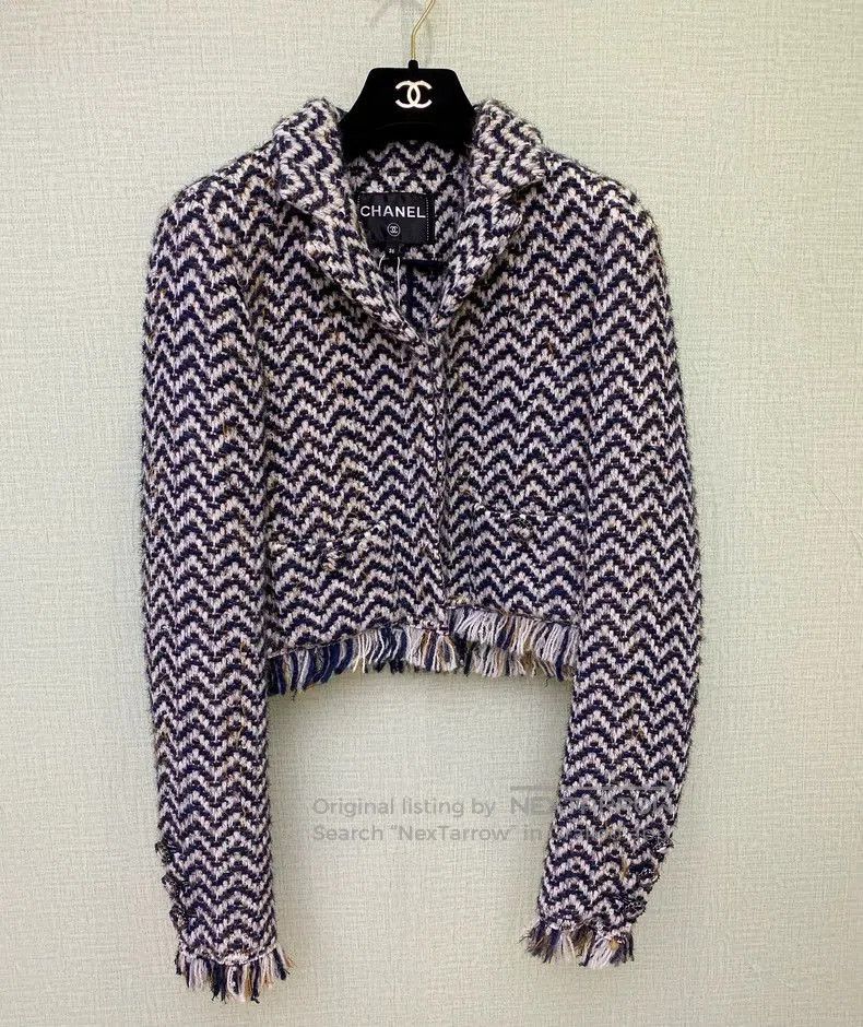Chanel Chanel Colorblock Fringe Short Jacket. Size US M / EU 48-50 / 2 - 1 Thumbnail