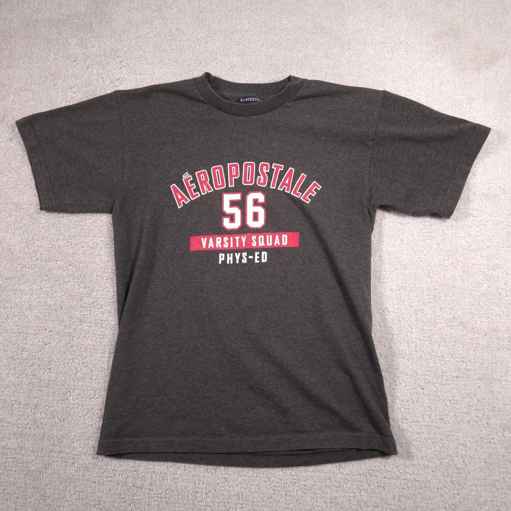 Aeropostale Aeropostale Shirt Mens Medium Gray 56 Varsity Squad Phys-Ed Graphic Tee Made USA Shirt Mens Gray 56 Varsity Squad Phys-Ed Graphic Tee USA Size US M / EU 48-50 / 2 - 2 Thumbnail