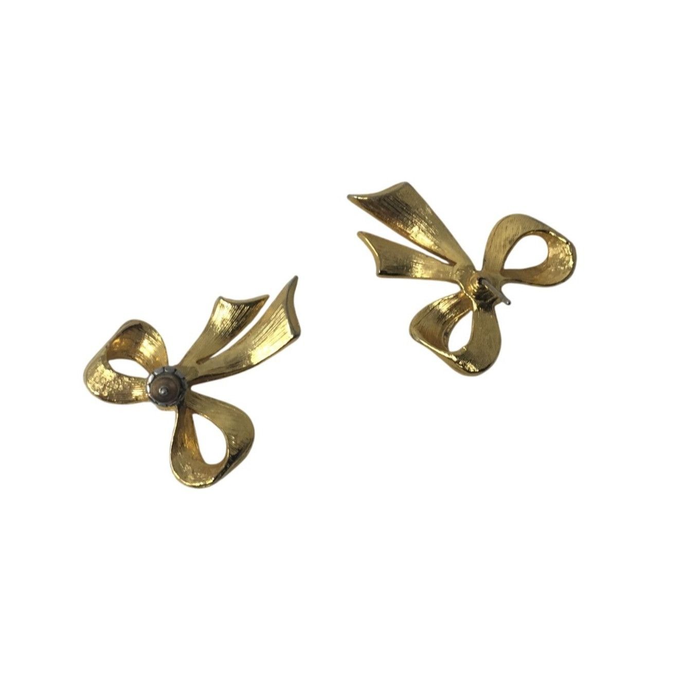 Other Two Pairs of Womens Gold Tone Bow Earrings Size ONE SIZE - 3 Thumbnail